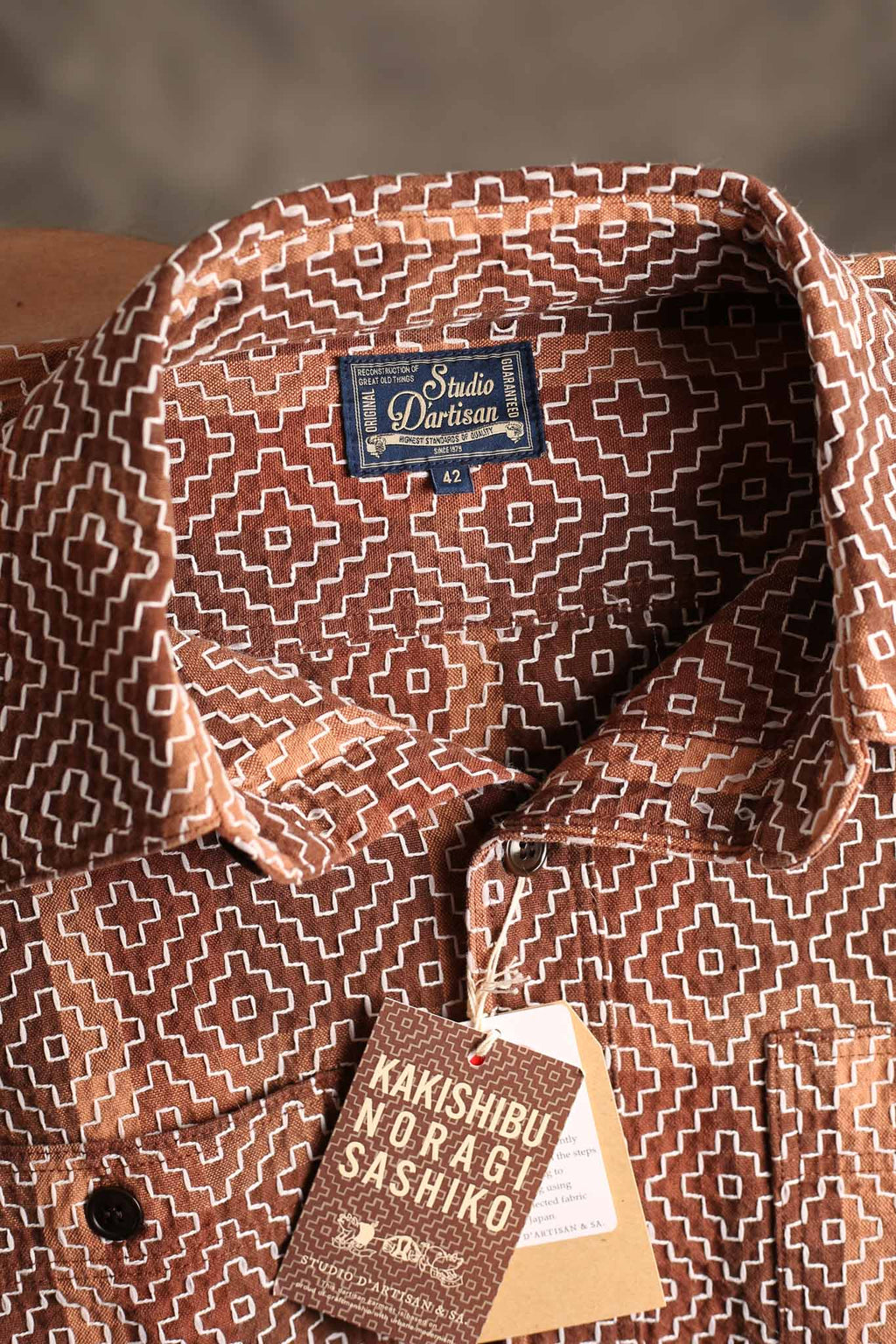 Studio D'Artisan 5726 Persimmon Tannin Work Shirt