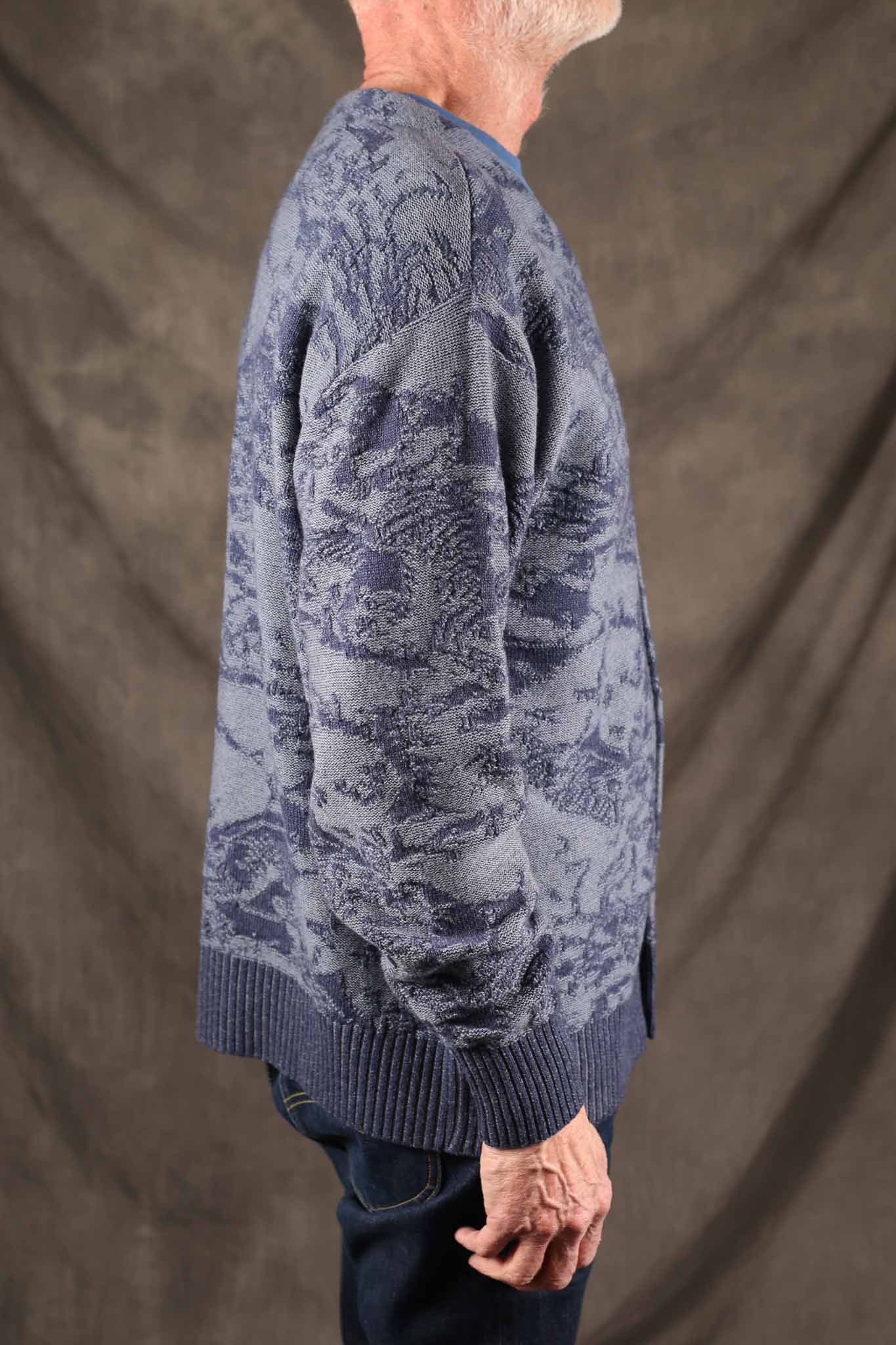 Studio D'Artisan 8184 Pig Camouflage Knit Cardigan