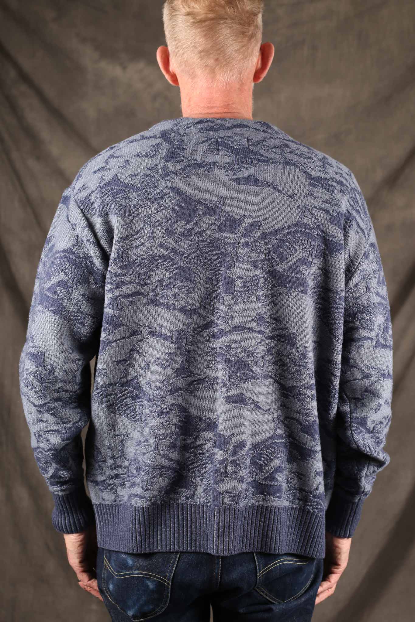 Studio D'Artisan 8184 Pig Camouflage Knit Cardigan