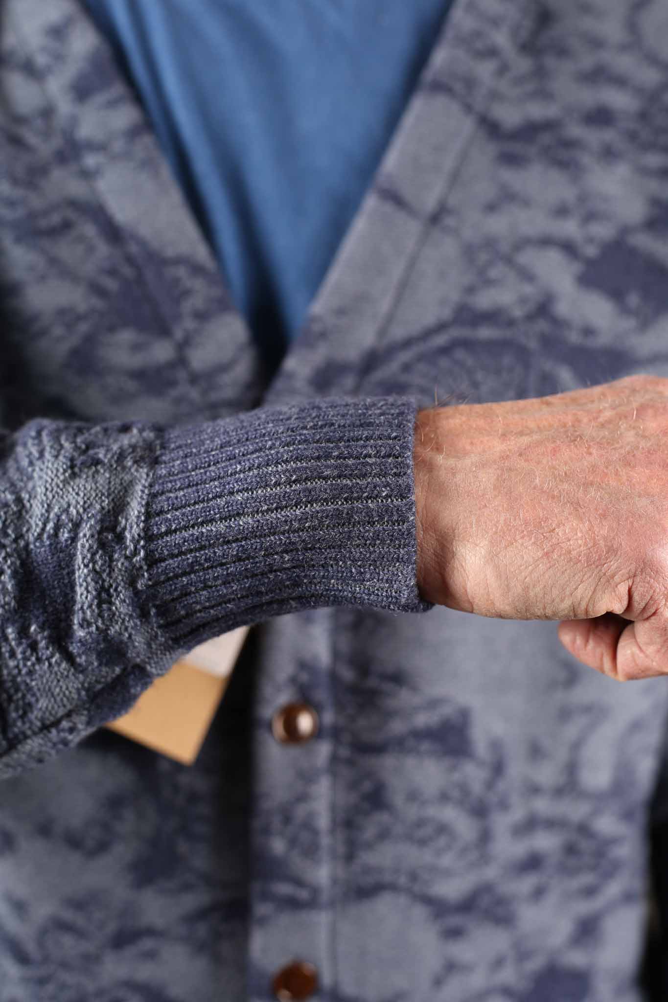 Studio D'Artisan 8184 Pig Camouflage Knit Cardigan