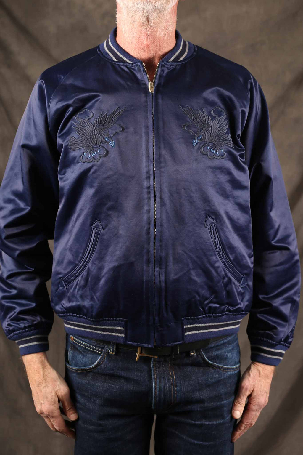 Studio D'Artisan 4622 Indigo Dyed Sukajan Jacket