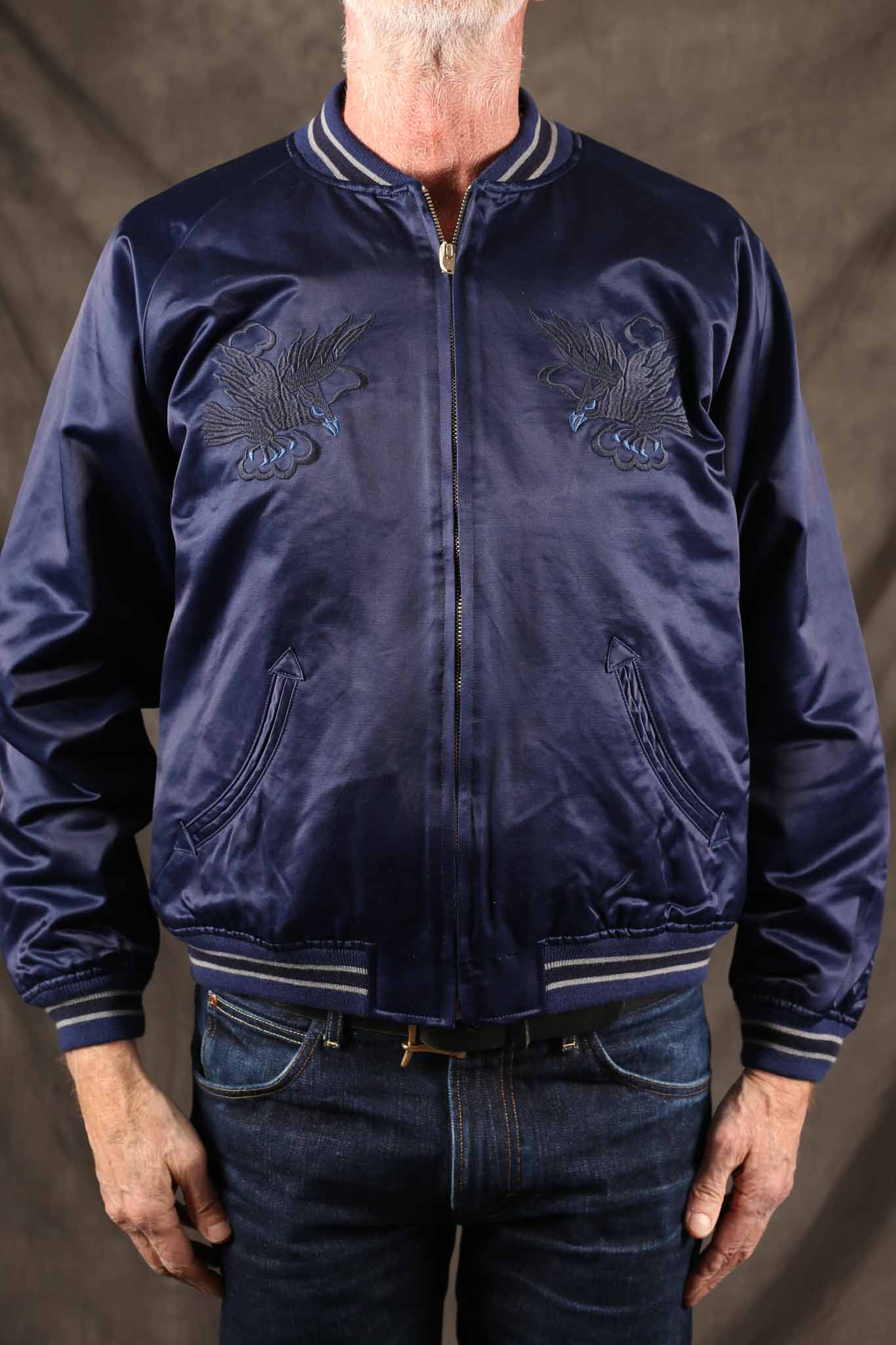 Studio D'Artisan 4622 Indigo Dyed Sukajan Jacket