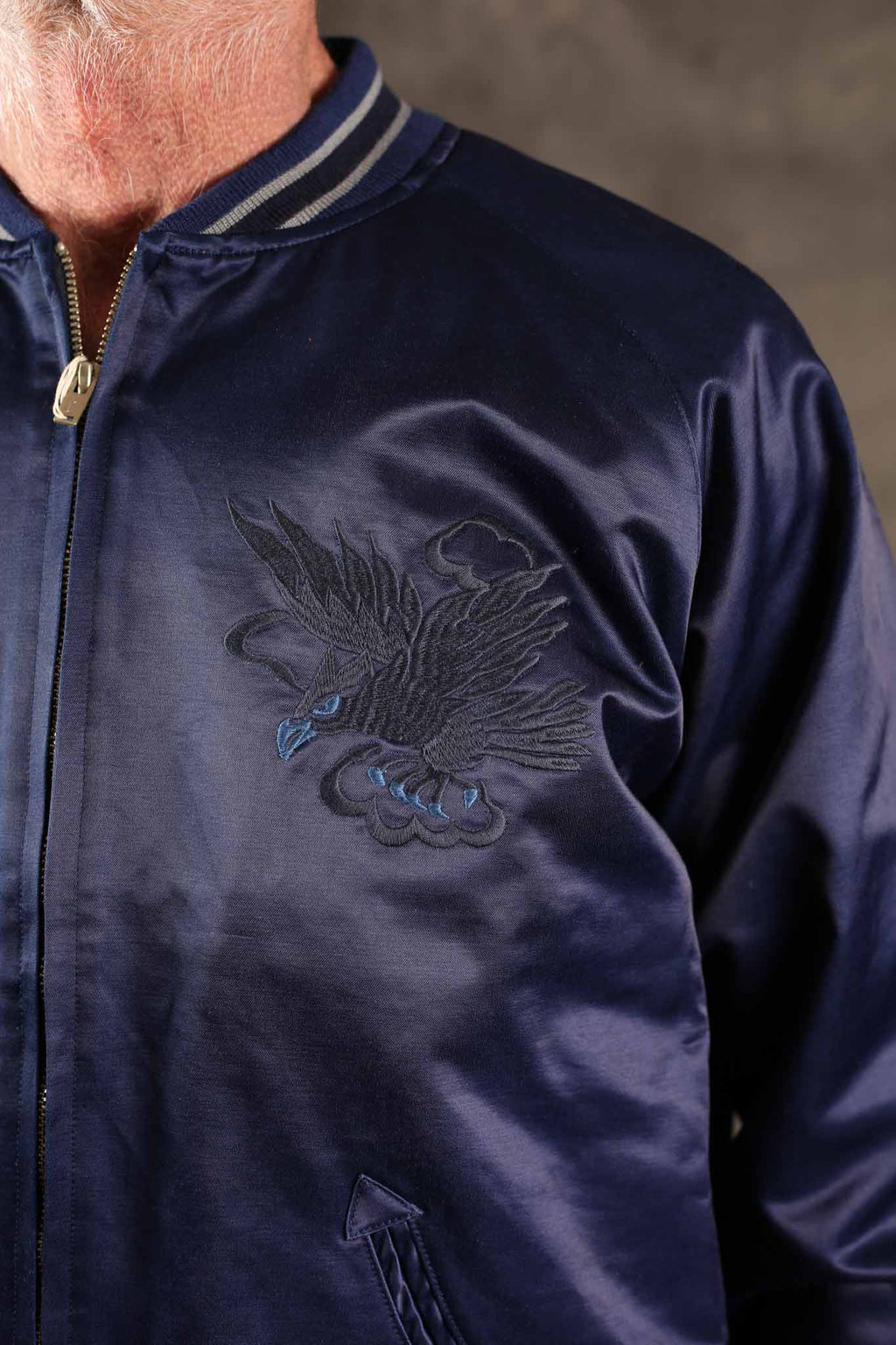 Studio D'Artisan 4622 Indigo Dyed Sukajan Jacket