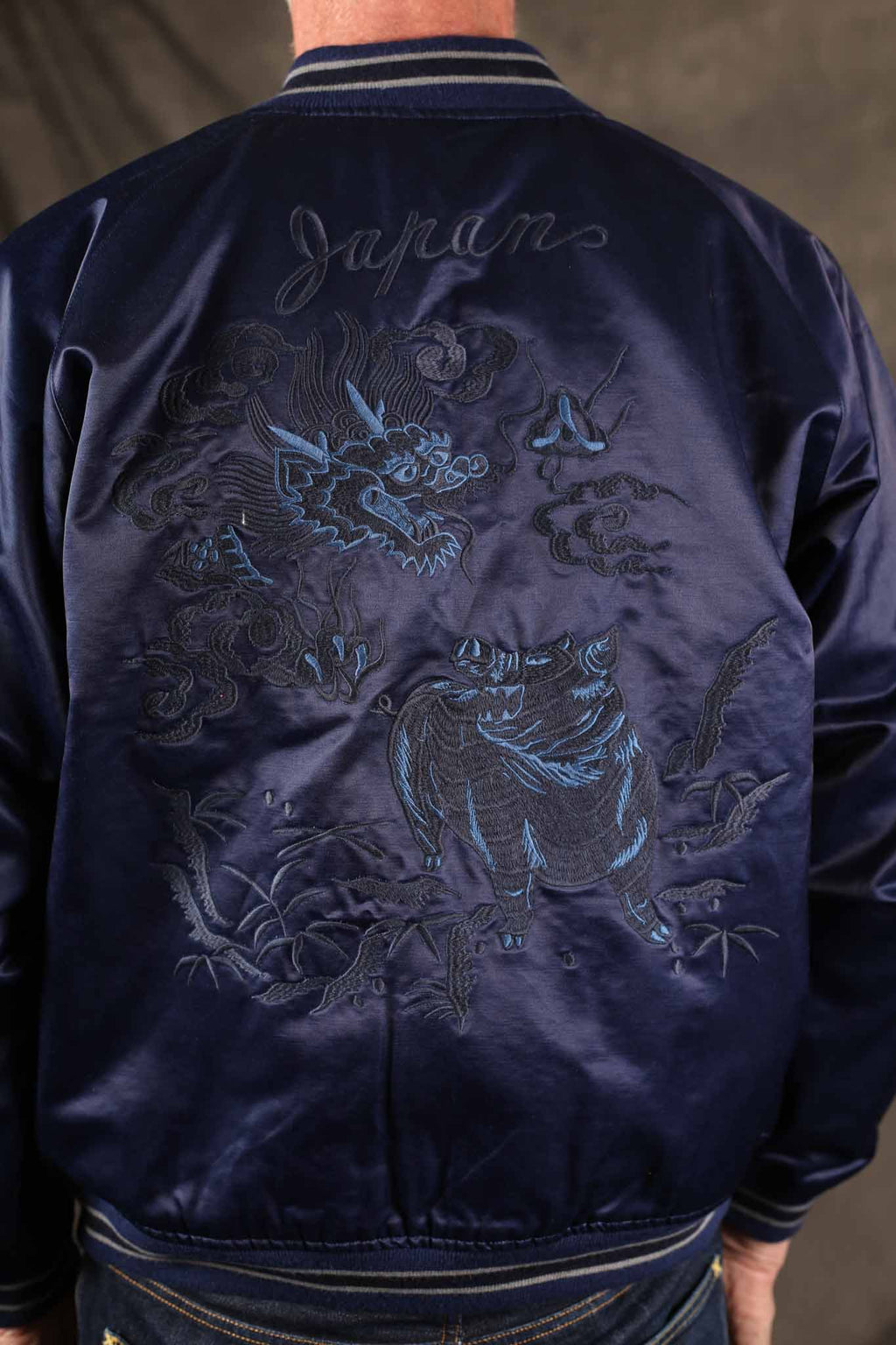 Studio D'Artisan 4622 Indigo Dyed Sukajan Jacket