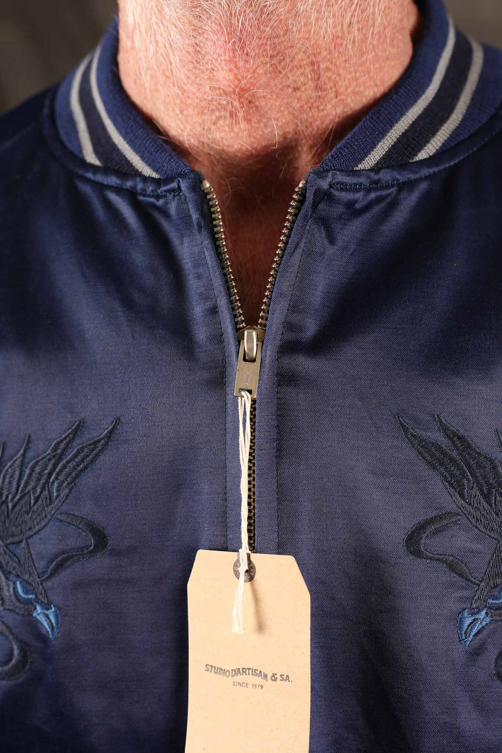 Studio D'Artisan 4622 Indigo Dyed Sukajan Jacket