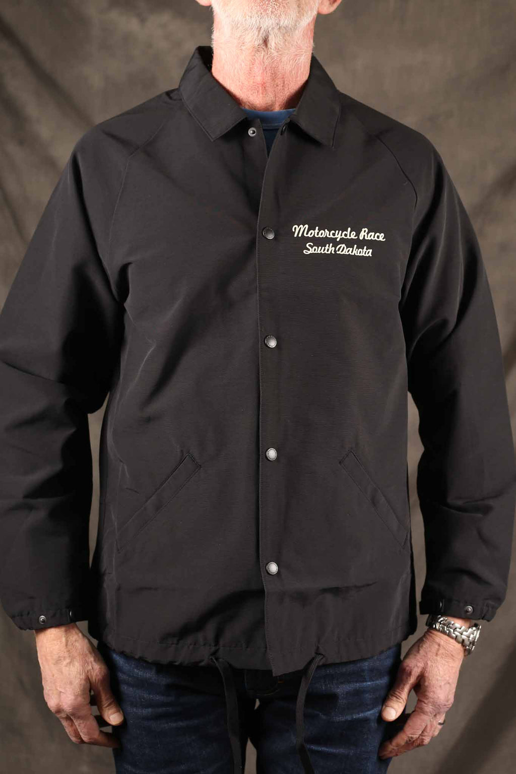 THE FLAT HEAD -FN-OJ-NC006 - 64CLOTH COACH JACKET - MOTORCYCLE RACE