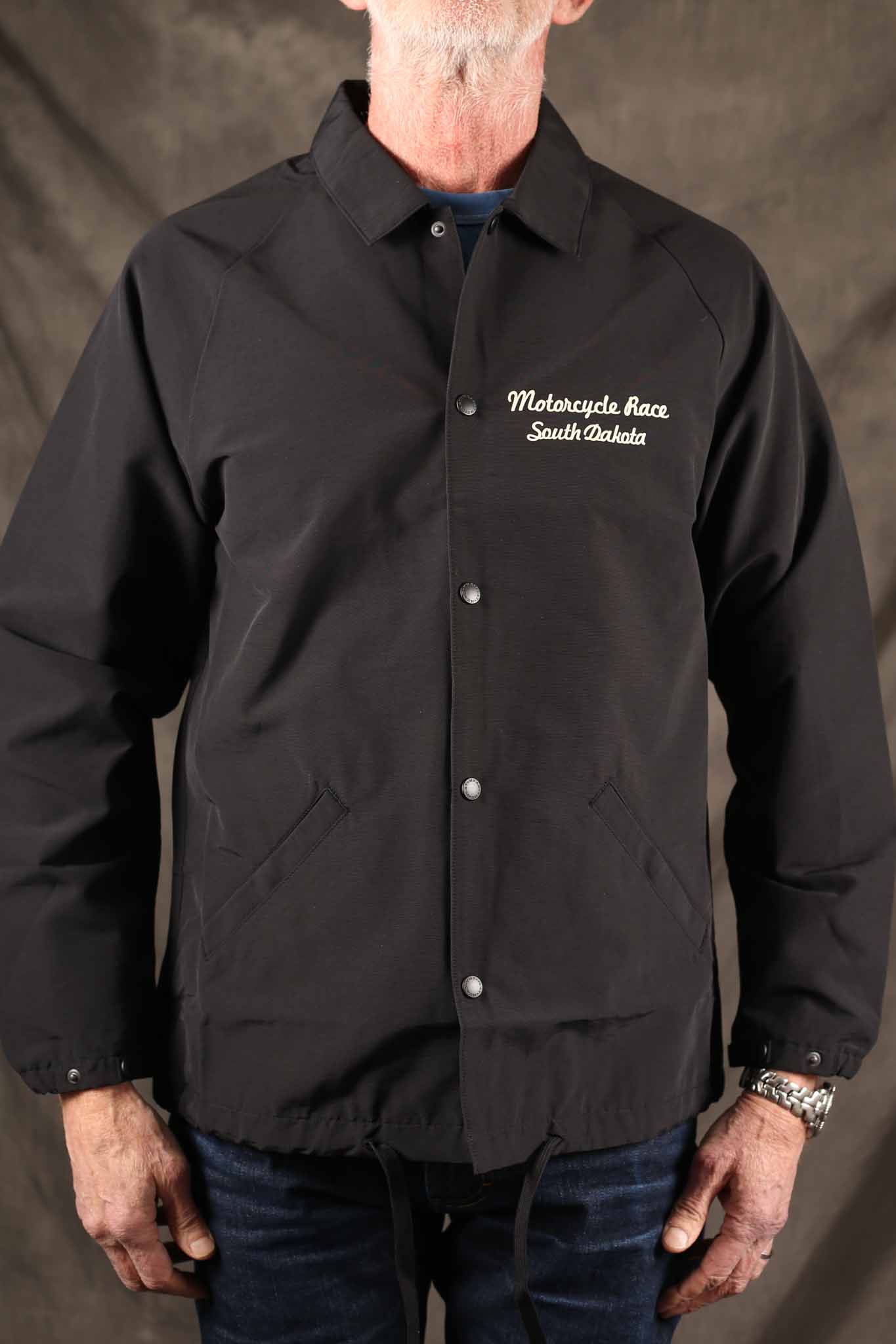 THE FLAT HEAD -FN-OJ-NC006 - 64CLOTH COACH JACKET - MOTORCYCLE RACE