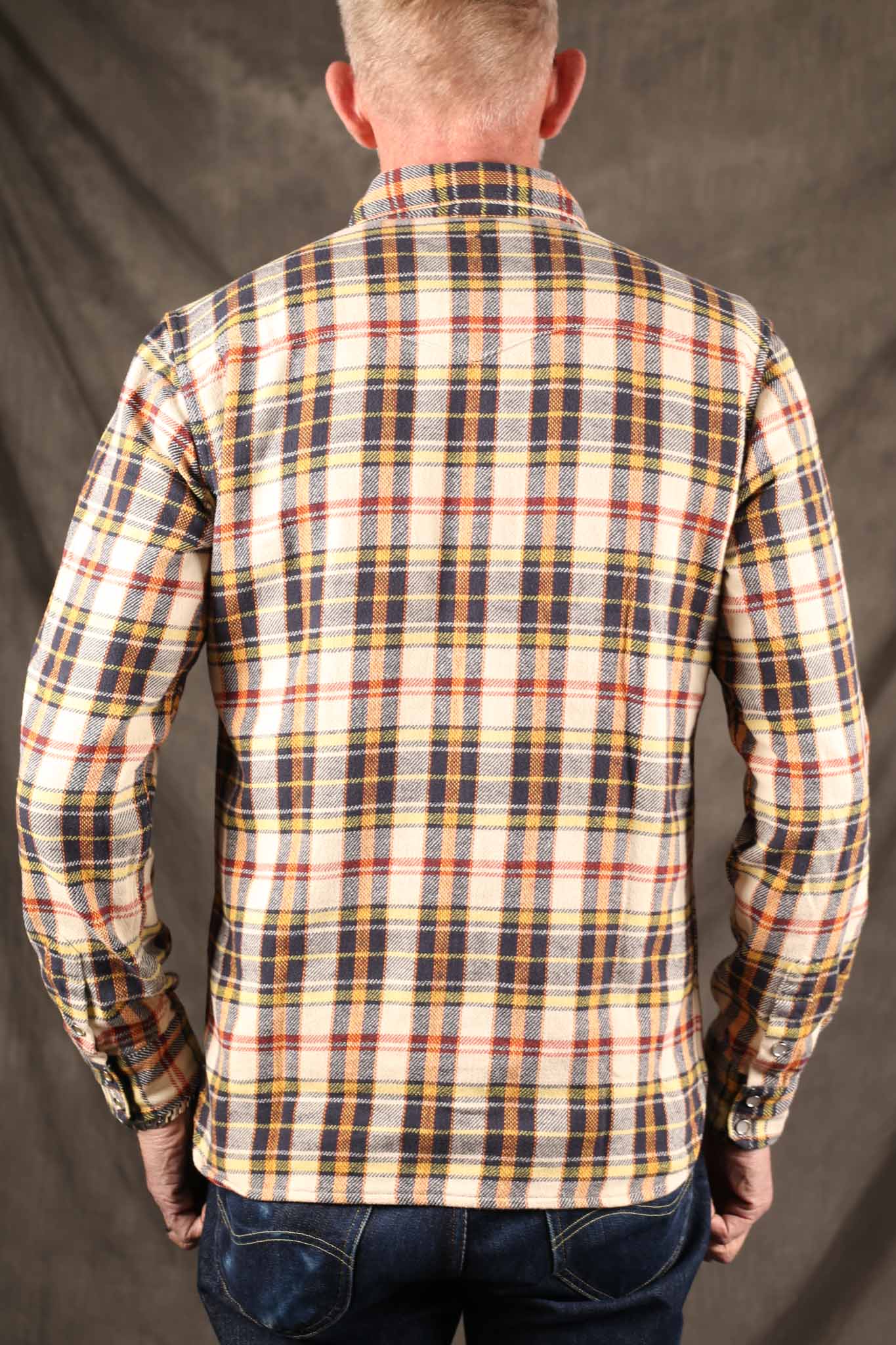 THE FLAT HEAD - FN-SNW-014L - Selvedge Check Flannel Western