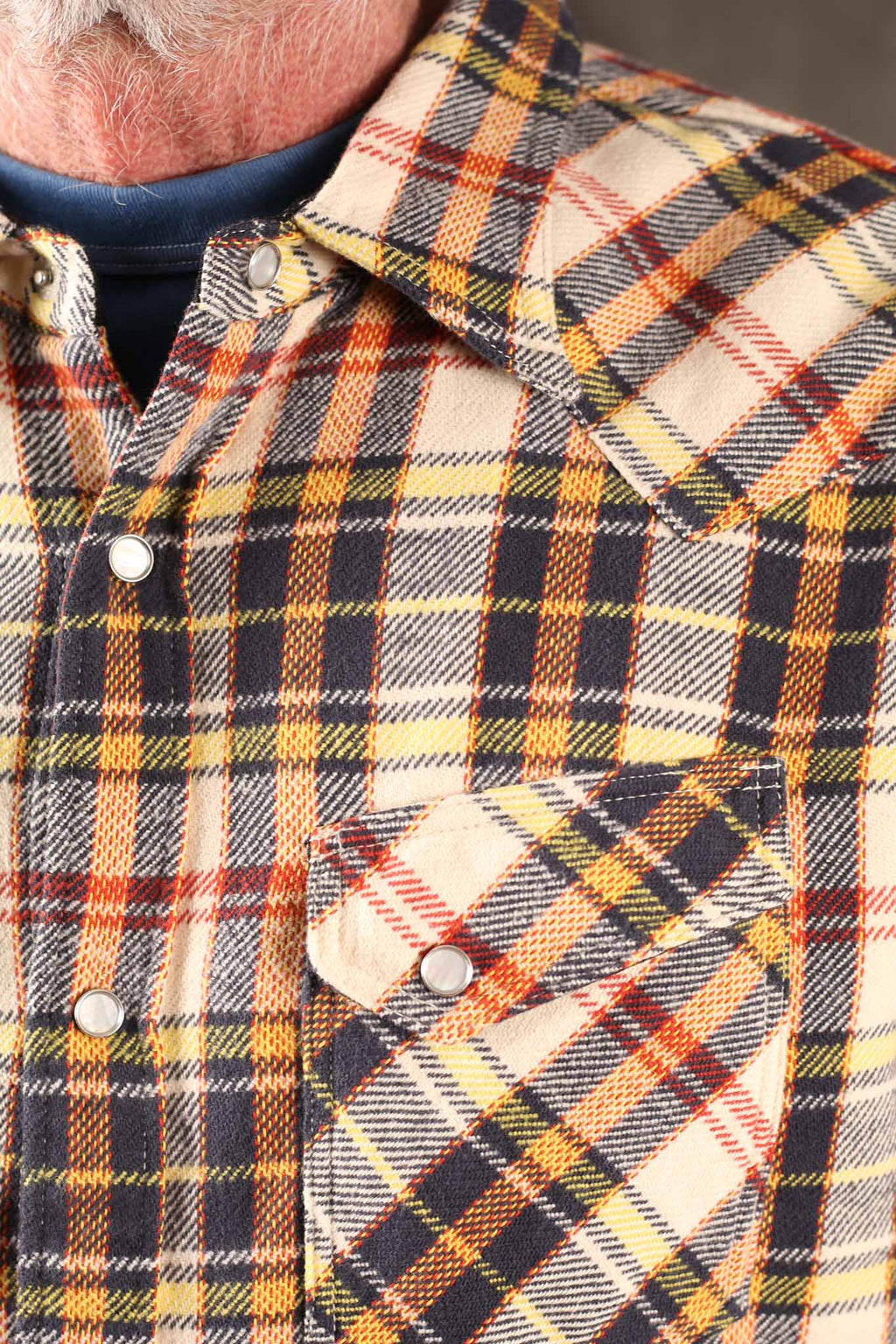 THE FLAT HEAD - FN-SNW-014L - Selvedge Check Flannel Western
