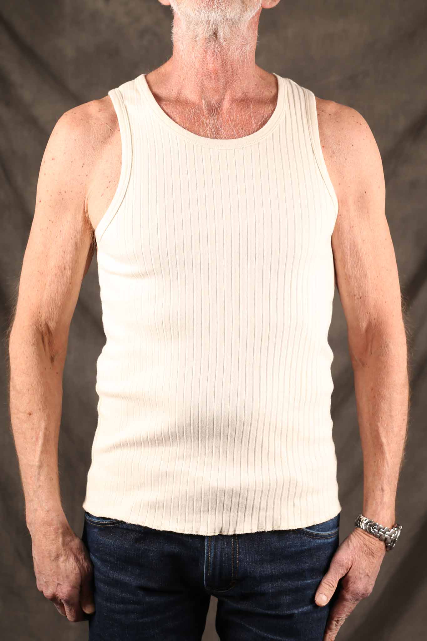 Freenote Cloth Two-Bit Tank Natural