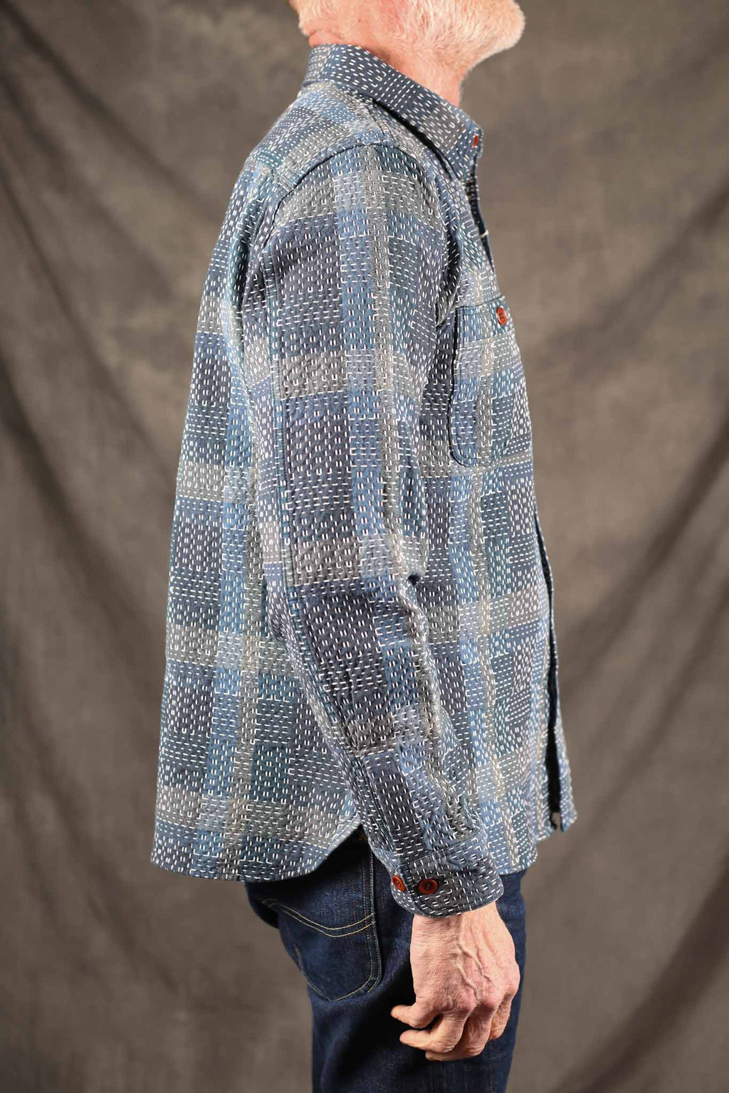 Studio D'Artisan 5651 Noragi Sashiko Shirt