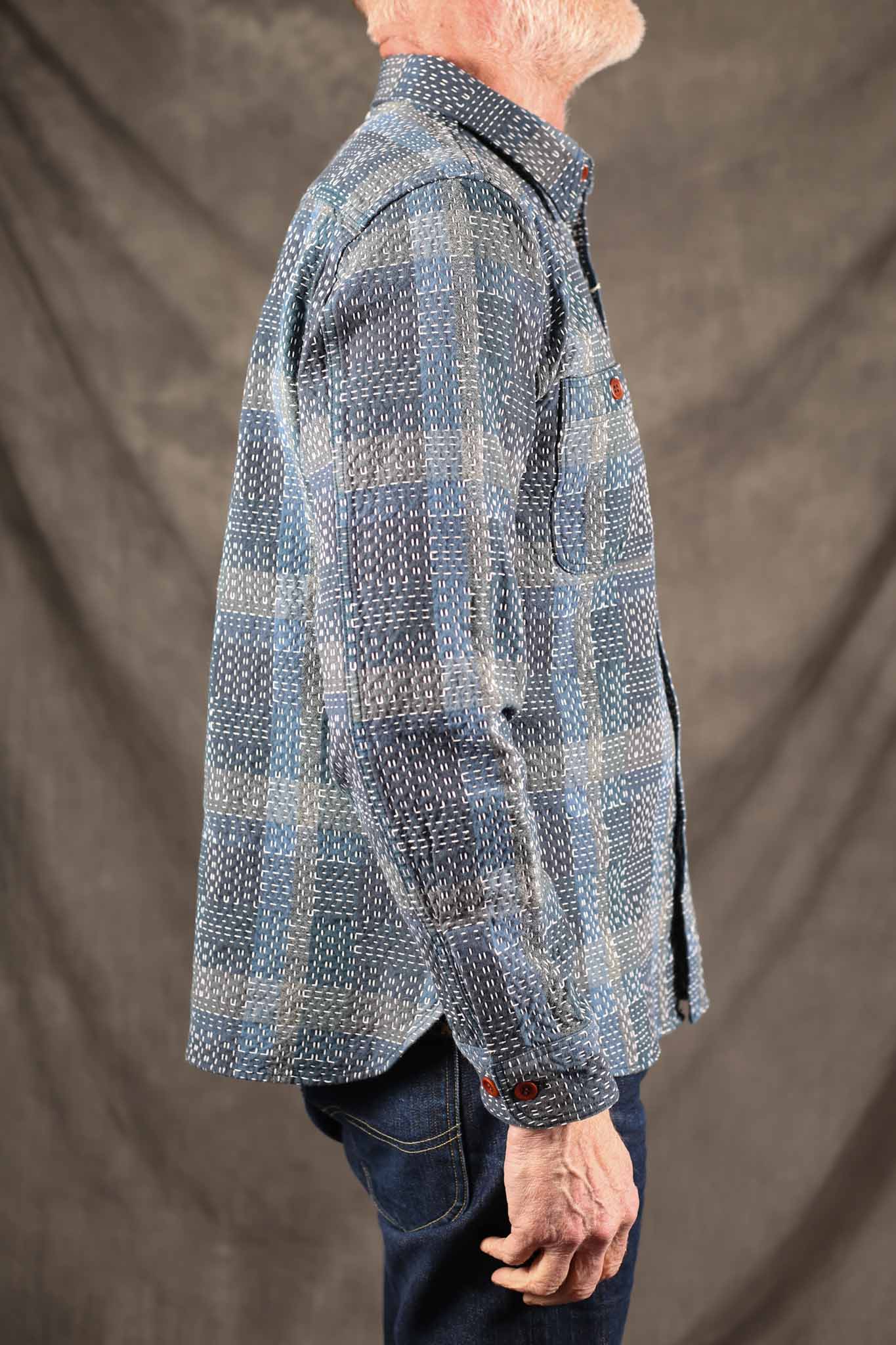 Studio D'Artisan 5651 Noragi Sashiko Shirt