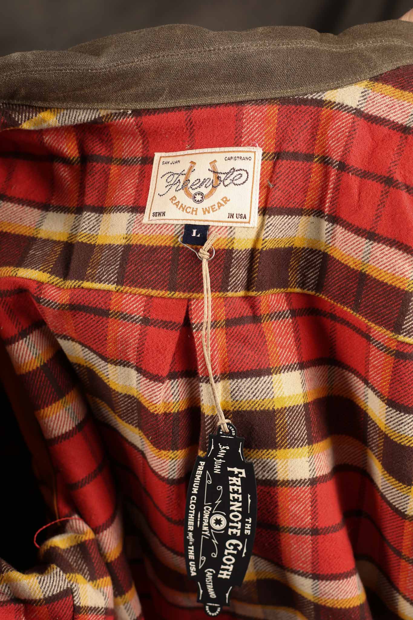Freeenote Cloth Faro tobacco heavy waxed canvas Jacket