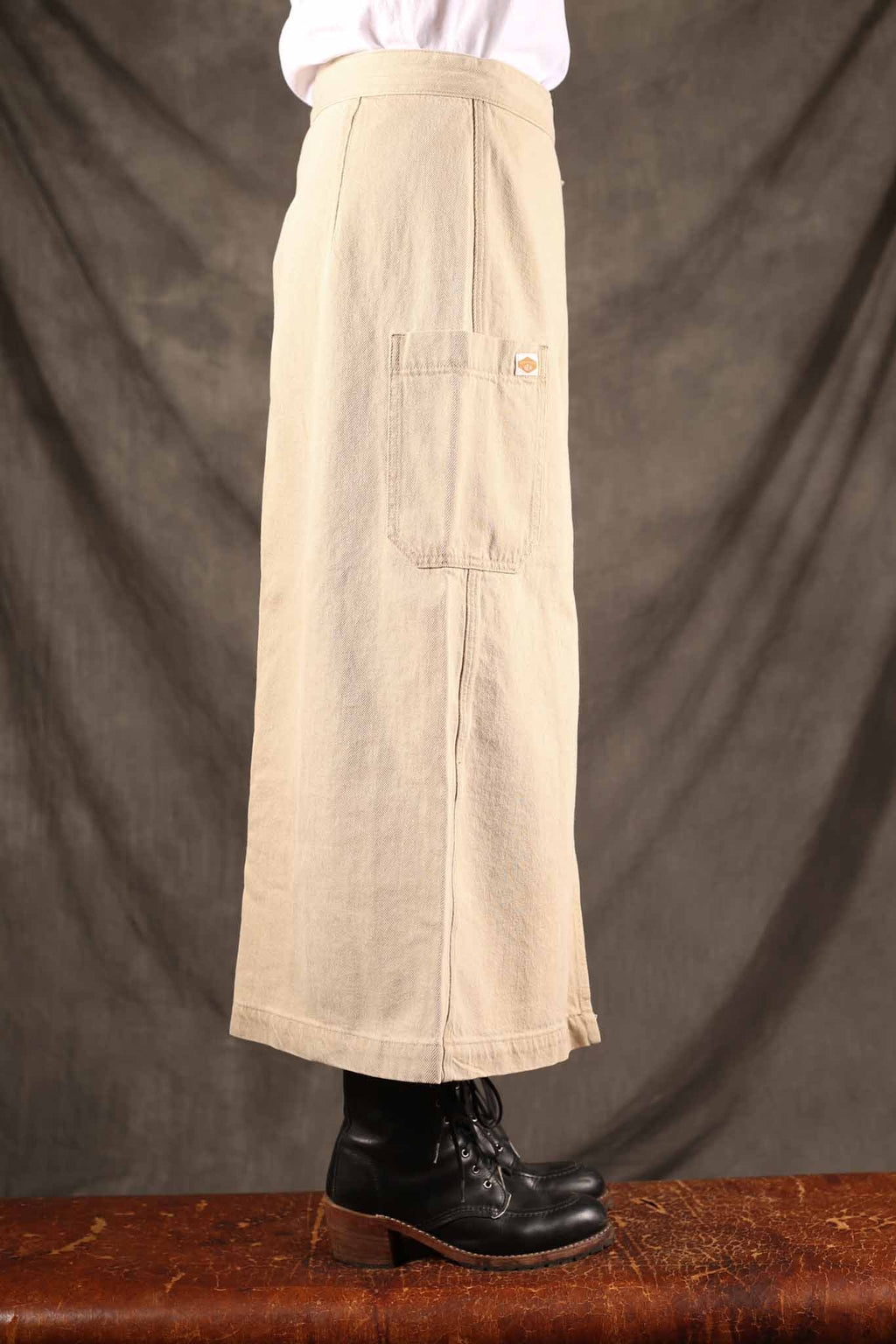 NUDIE JEANS - Womens Irma Skirt Denim - Pale Yellow