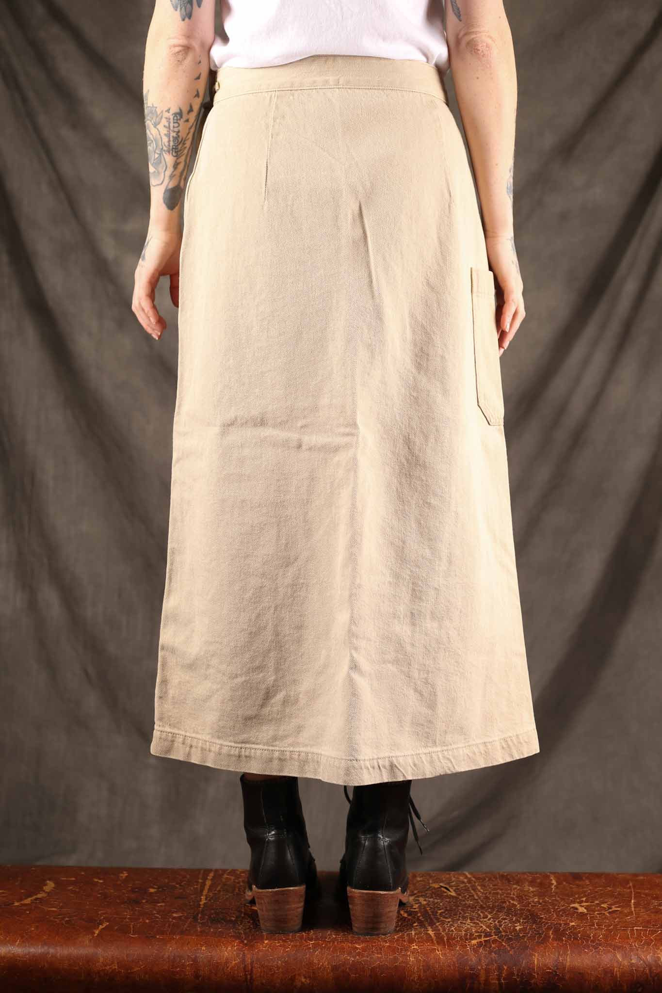 NUDIE JEANS - Womens Irma Skirt Denim - Pale Yellow