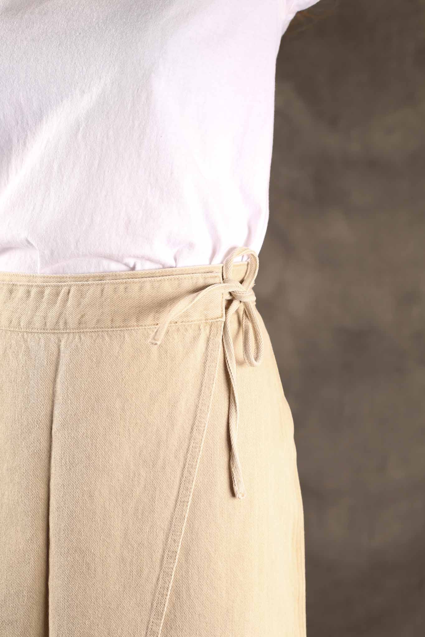 NUDIE JEANS - Womens Irma Skirt Denim - Pale Yellow