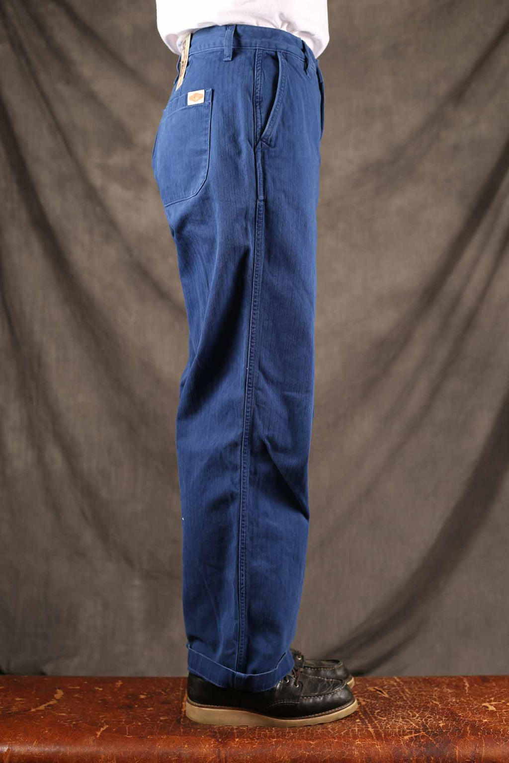 NUDIE JEANS - WOMENS Wendy Herringbone Pants Blue