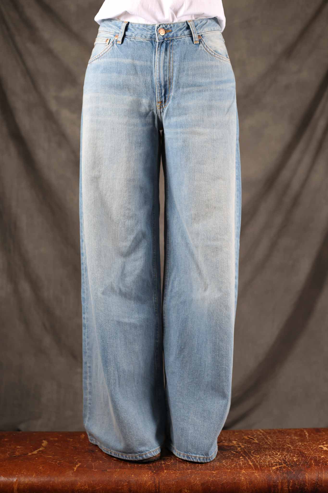 NUDIE JEANS - Womens Sonic Sue Blue Wave