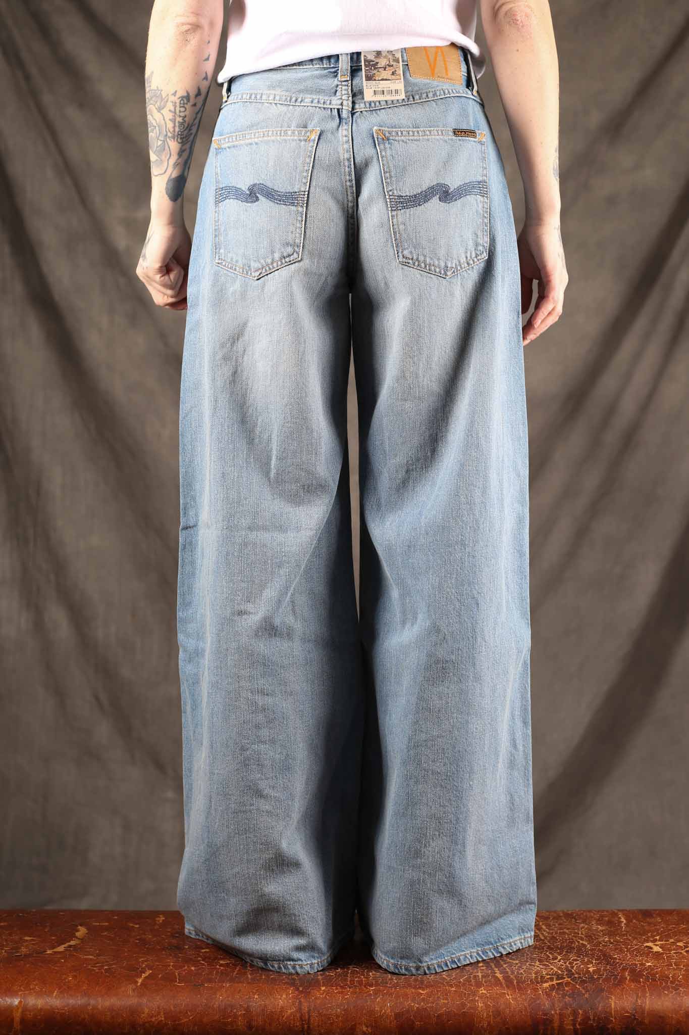 NUDIE JEANS - Womens Sonic Sue Blue Wave