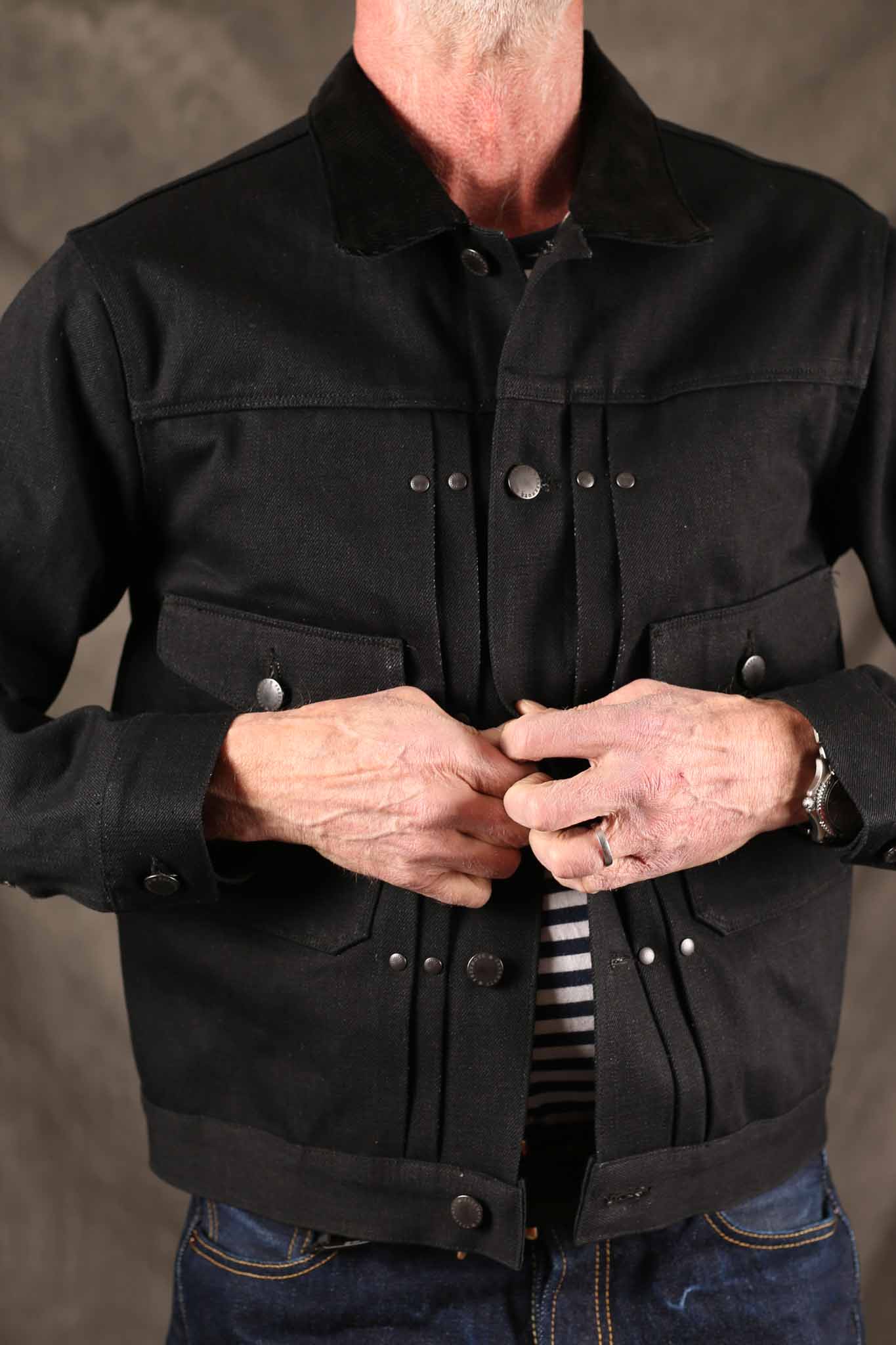 Freenote Cloth RJ-3 17 Ounce Black Denim