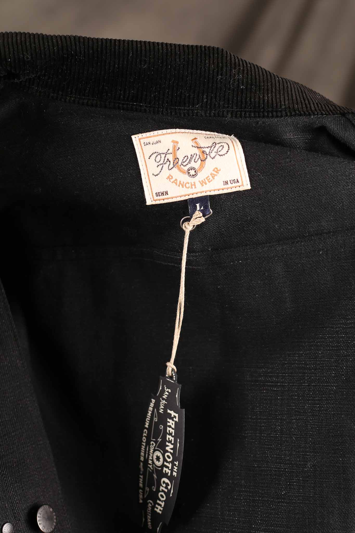 Freenote Cloth RJ-3 17 Ounce Black Denim