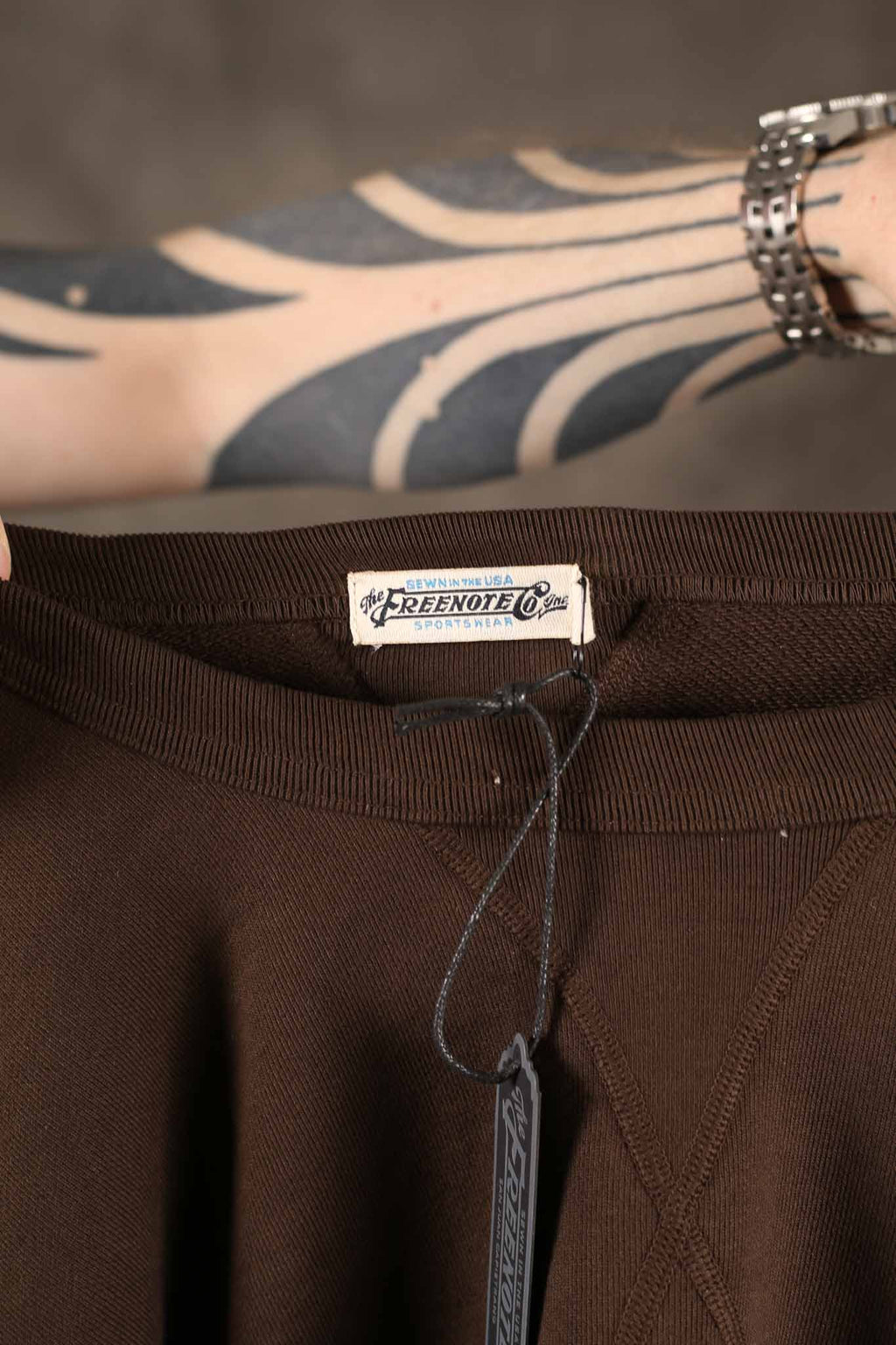 Freenote Cloth DECK SWEATSHIRT CHOCOLATE
