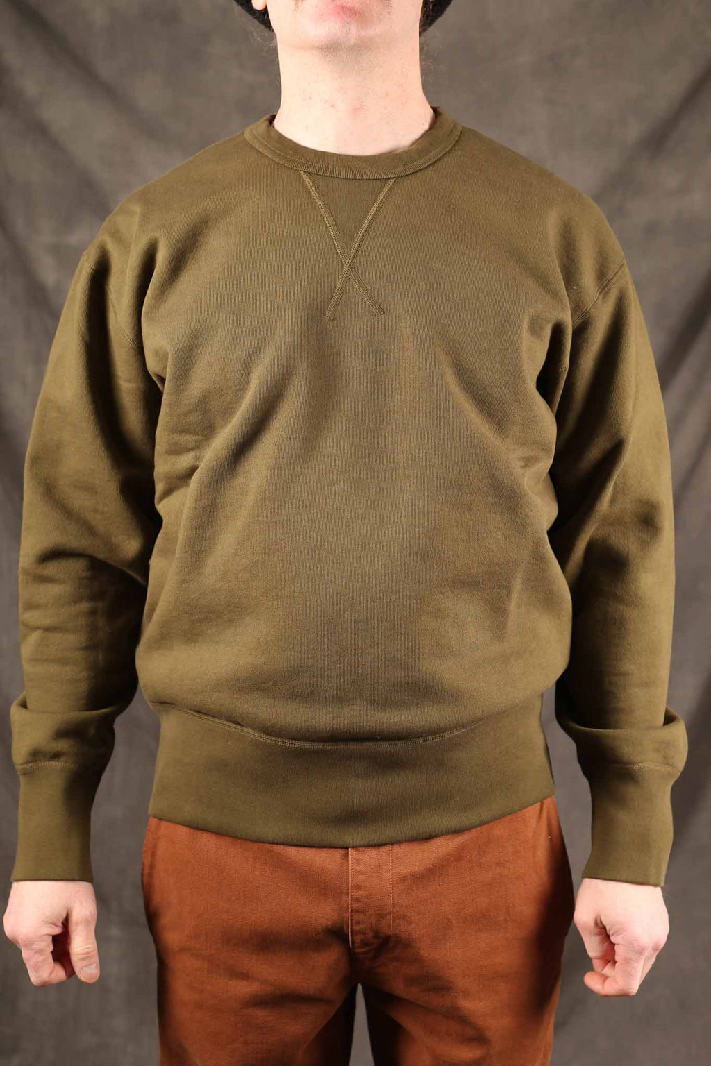 Freenote Cloth DECK SWEATSHIRT OLIVE