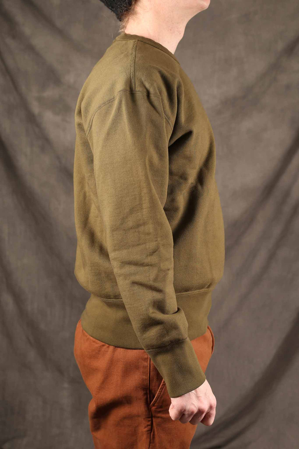 Freenote Cloth DECK SWEATSHIRT OLIVE