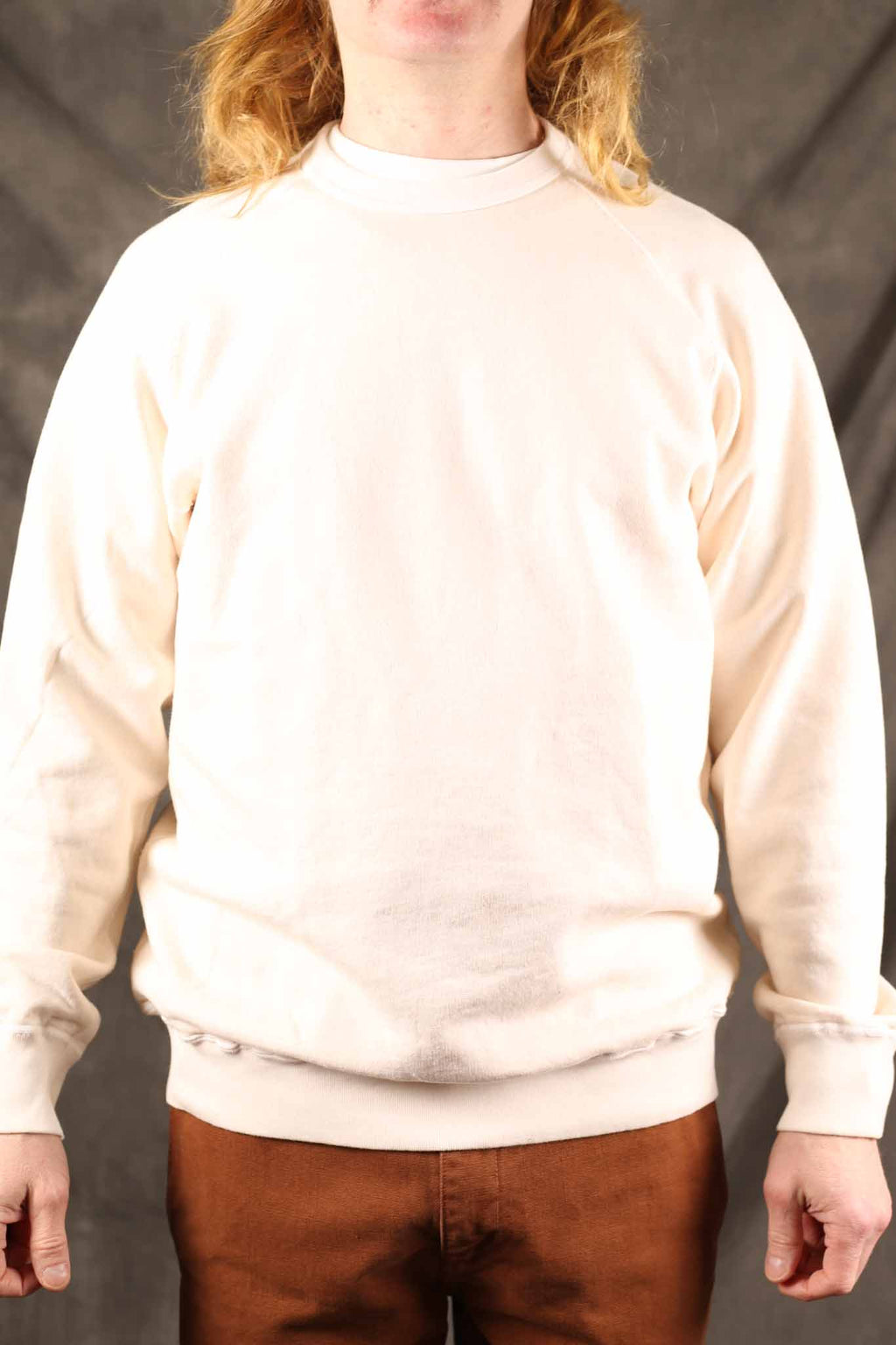 GOOD ON - Raglan Crew Sweat - NATURAL WHITE