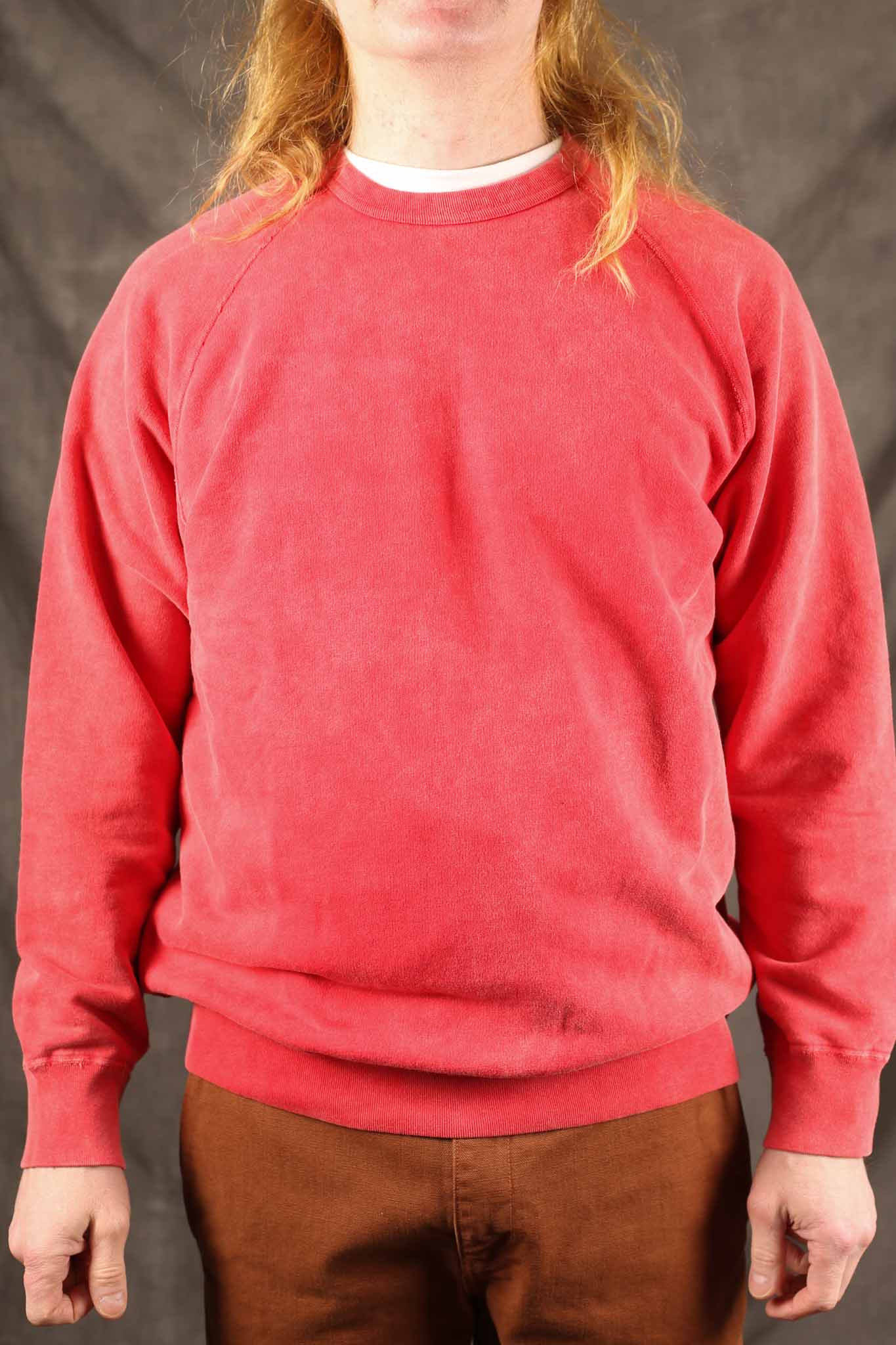 GOOD ON - Raglan Crew Sweat - RED