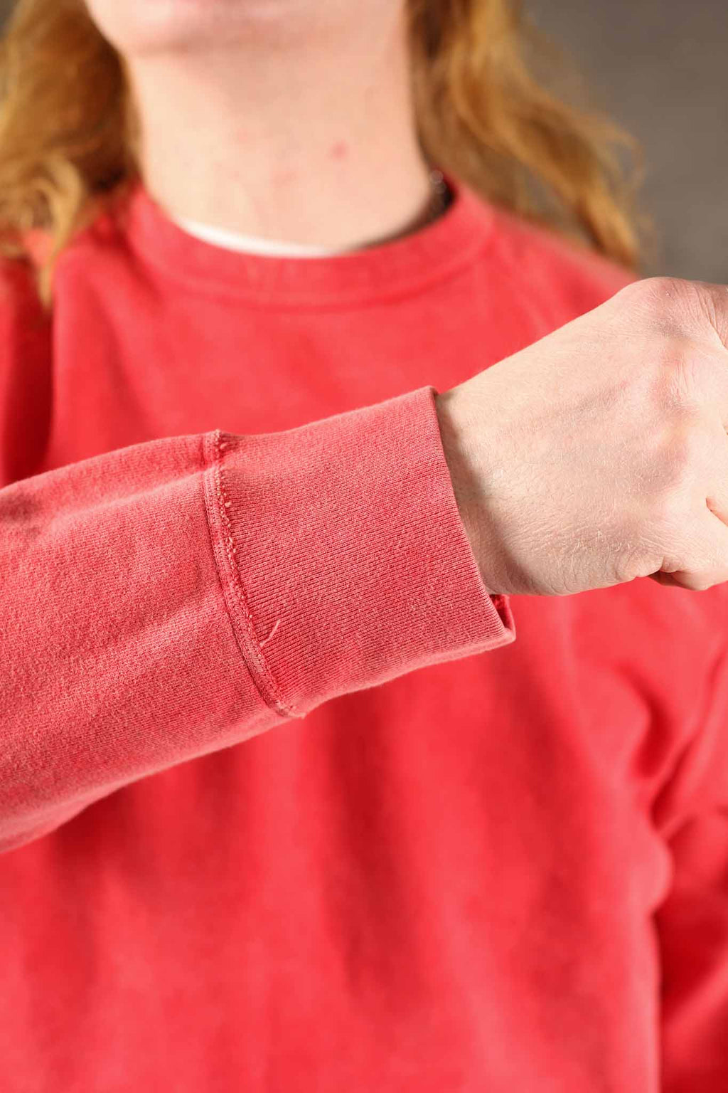 GOOD ON - Raglan Crew Sweat - RED