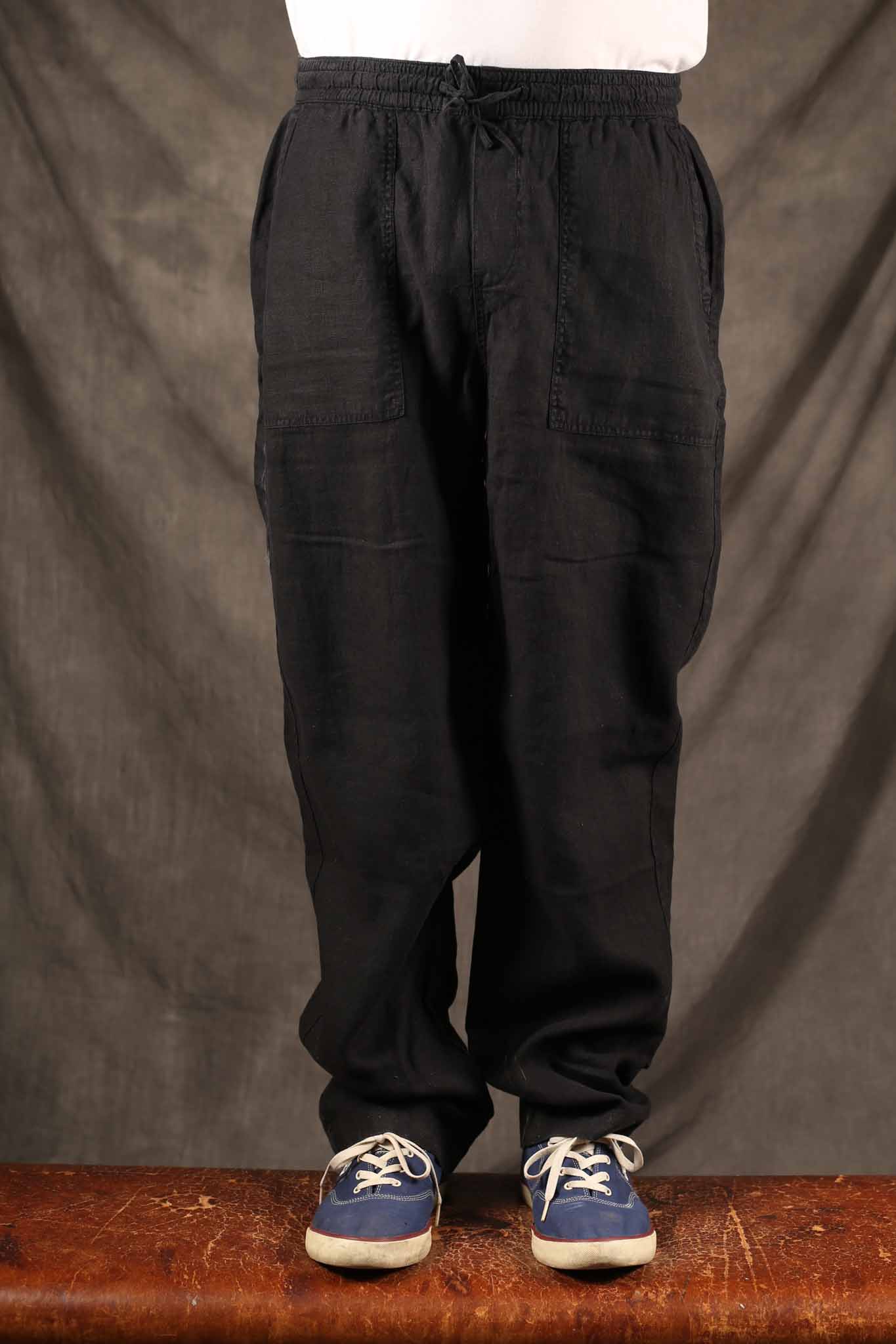 Merz b. Schwanen Linen Pants Black