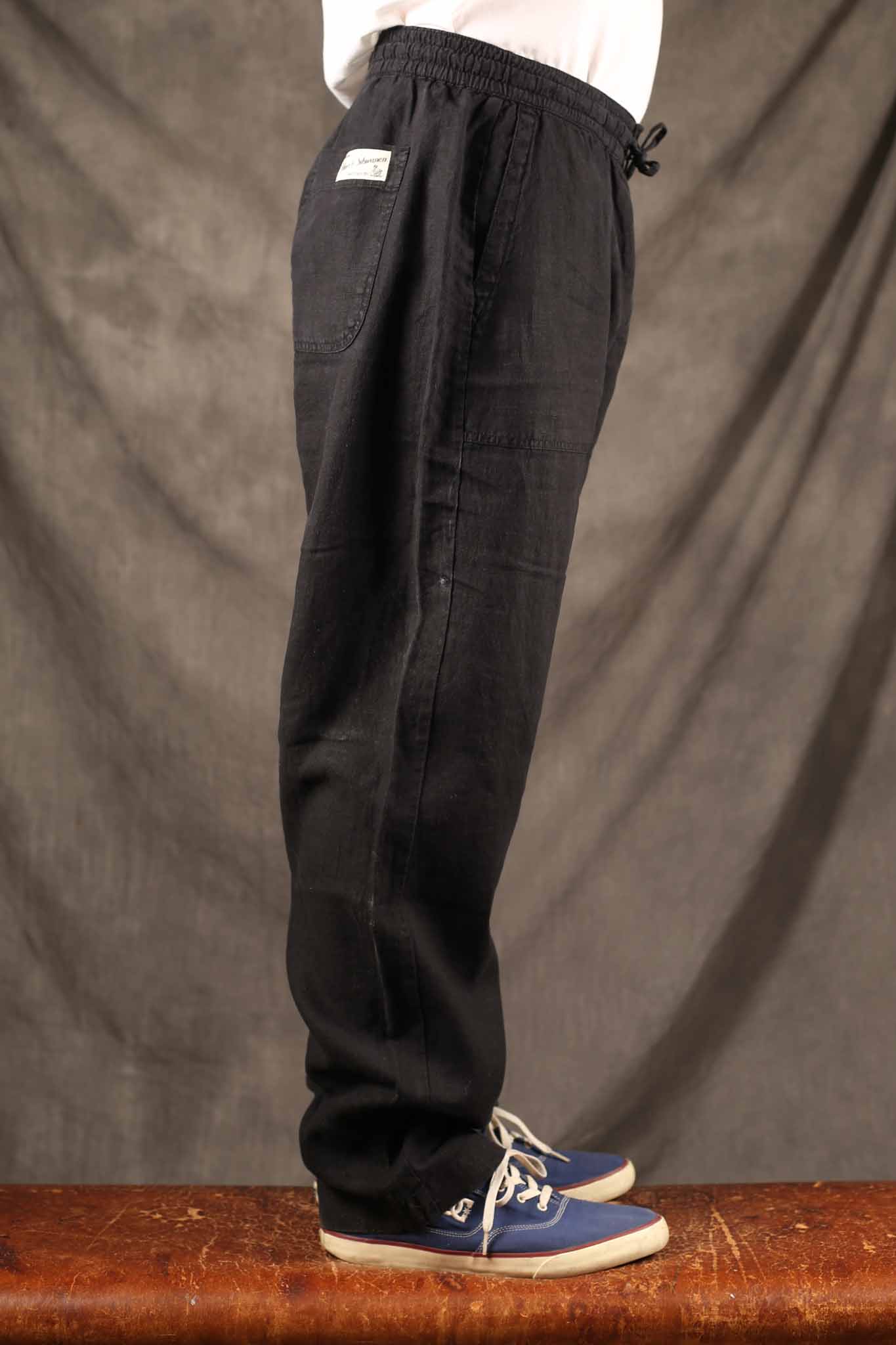 Merz b. Schwanen Linen Pants Black