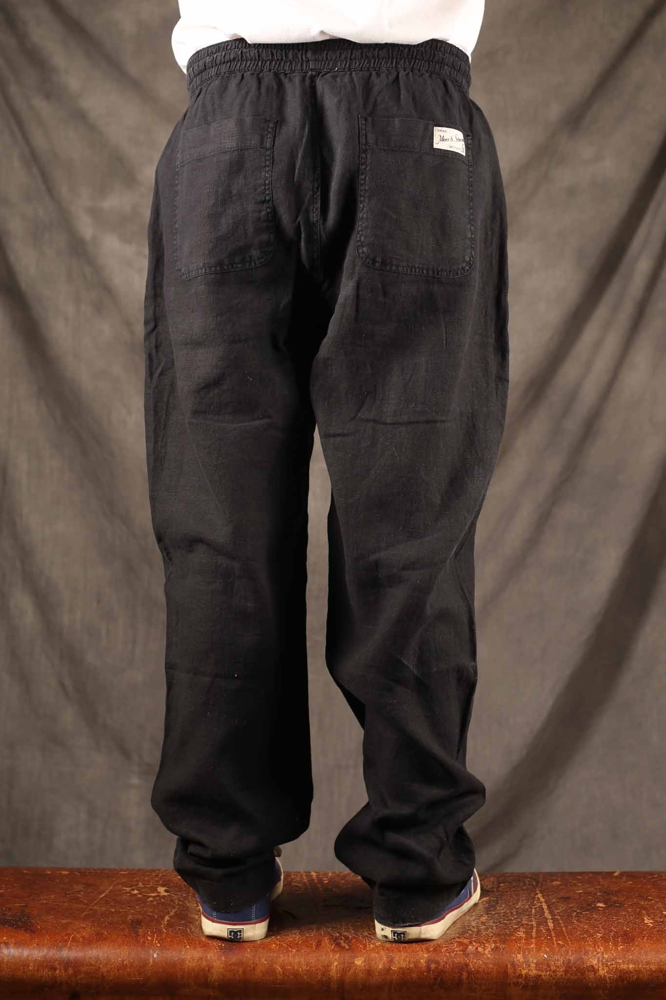 Merz b. Schwanen Linen Pants Black