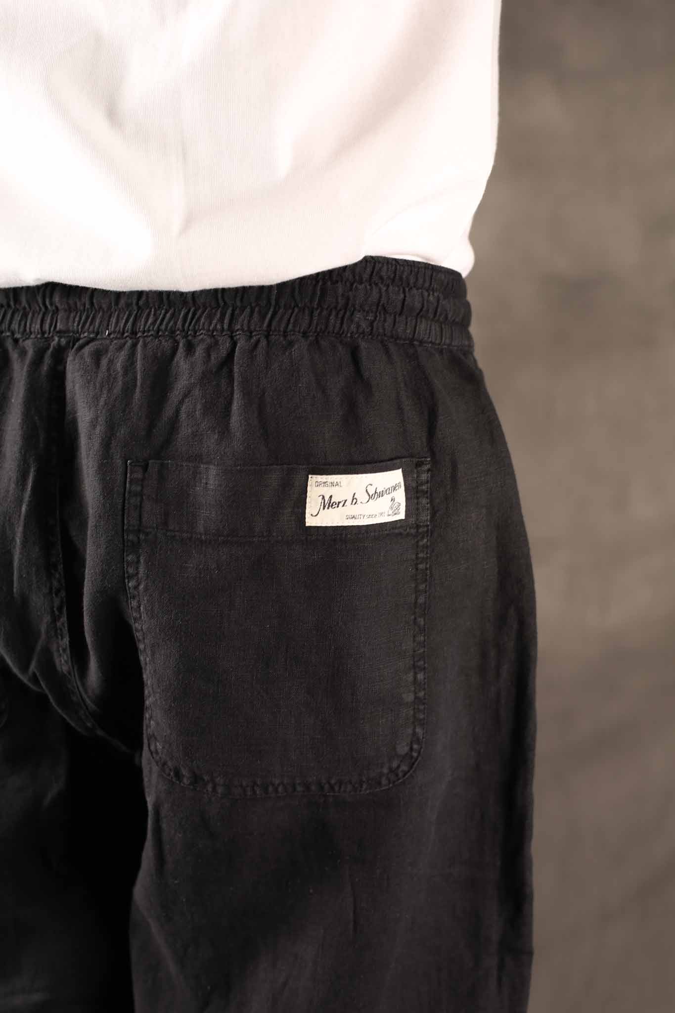 Merz b. Schwanen Linen Pants Black