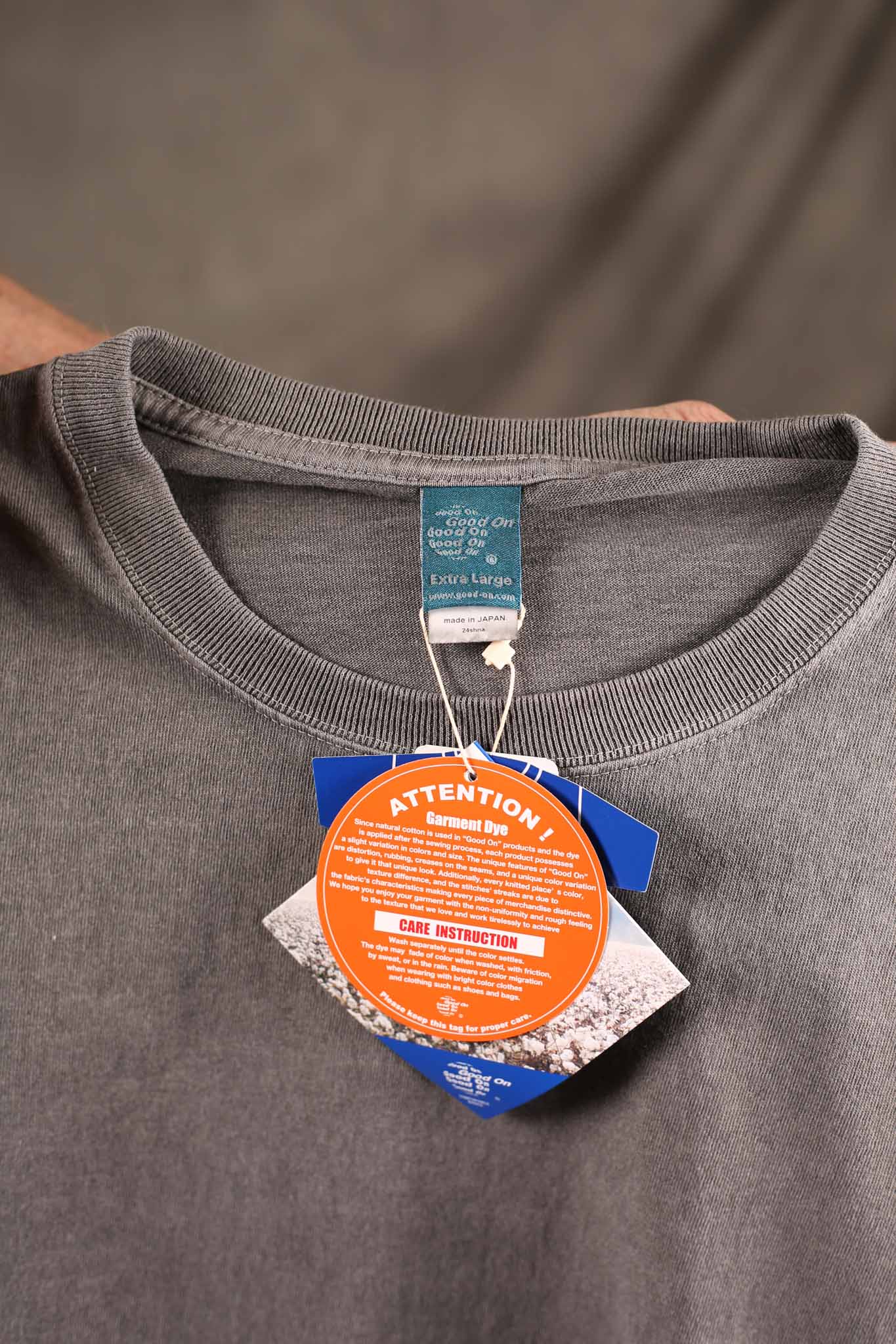 Good On 5.5oz Jersey Tubular Tee Washed Gray