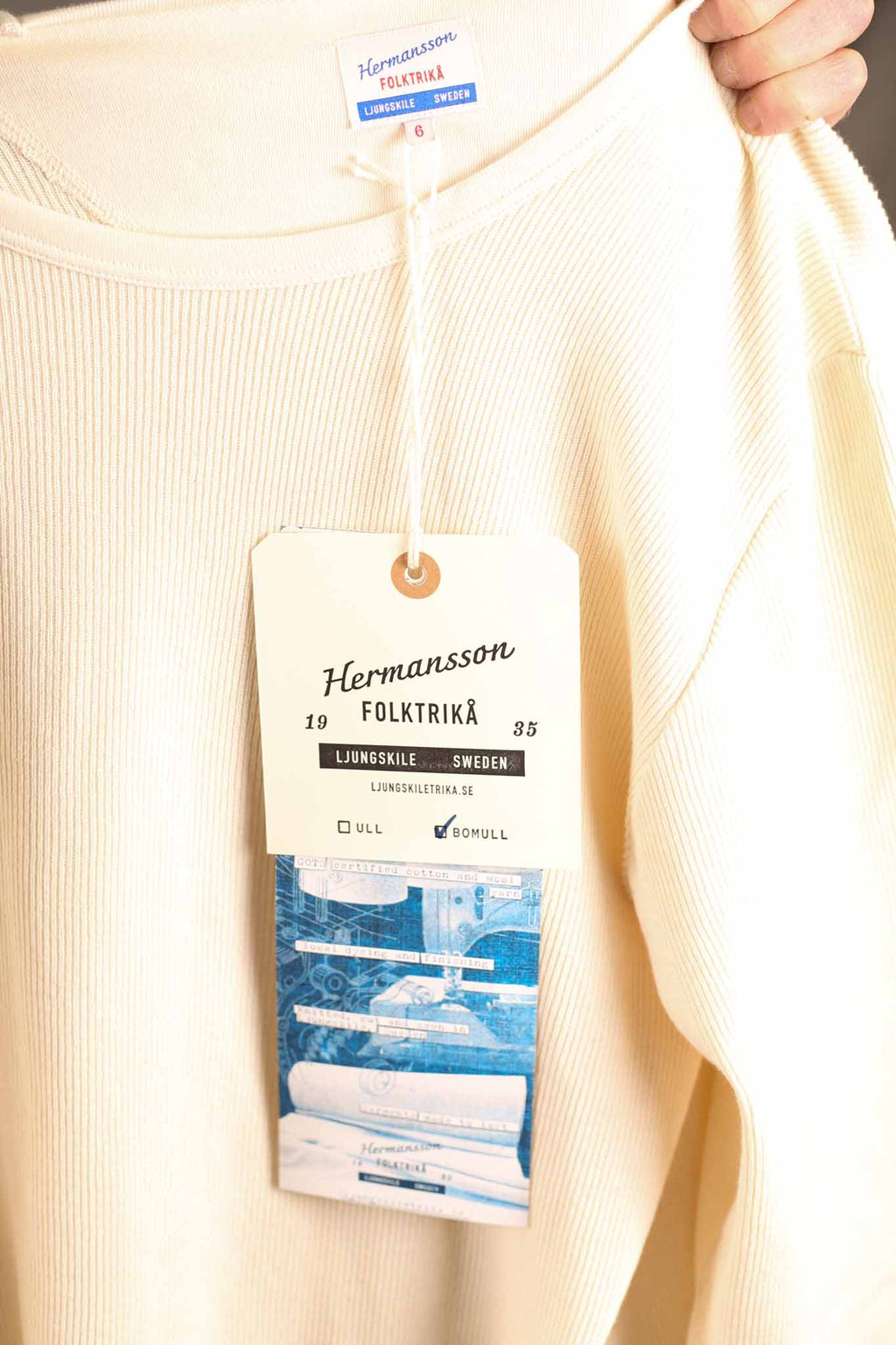 Hermansson Folktrikå - Lahmann Long Sleeve Shirt Off-White