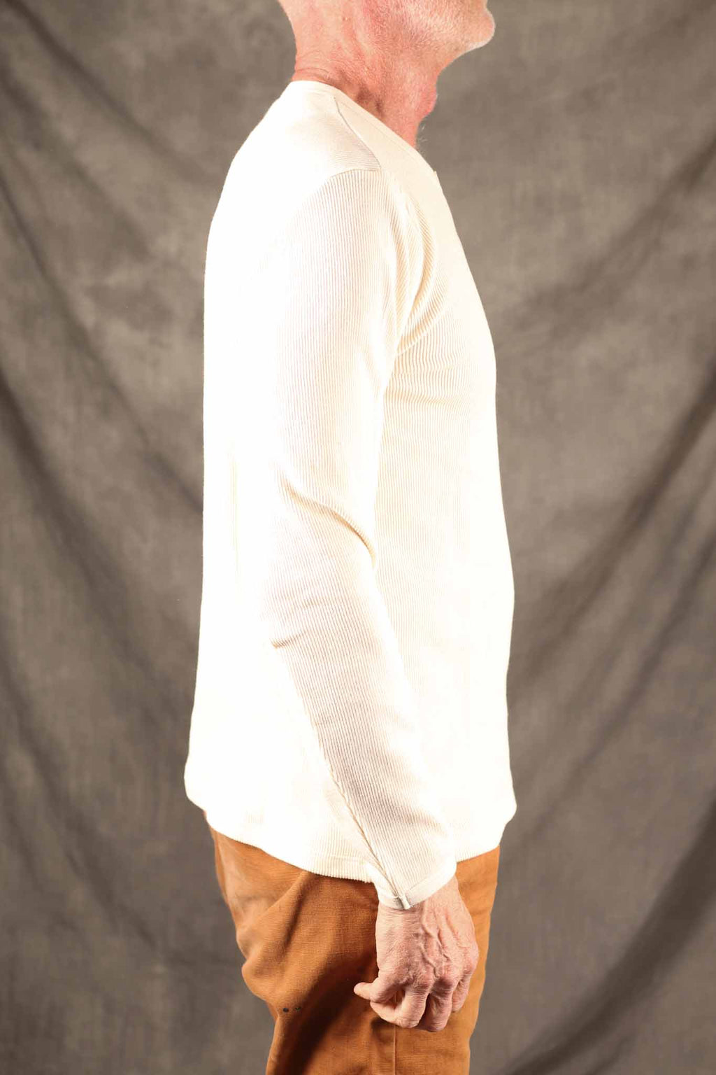 Hermansson Folktrikå - Lahmann Henley Shirt Off-White