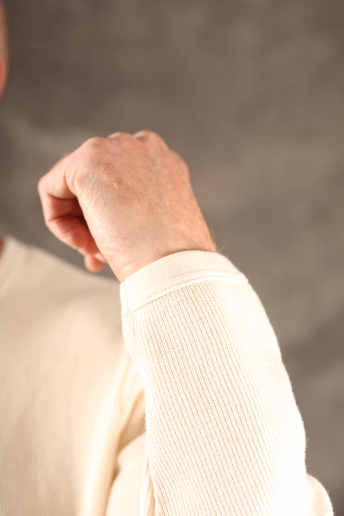 Hermansson Folktrikå - Lahmann Henley Shirt Off-White