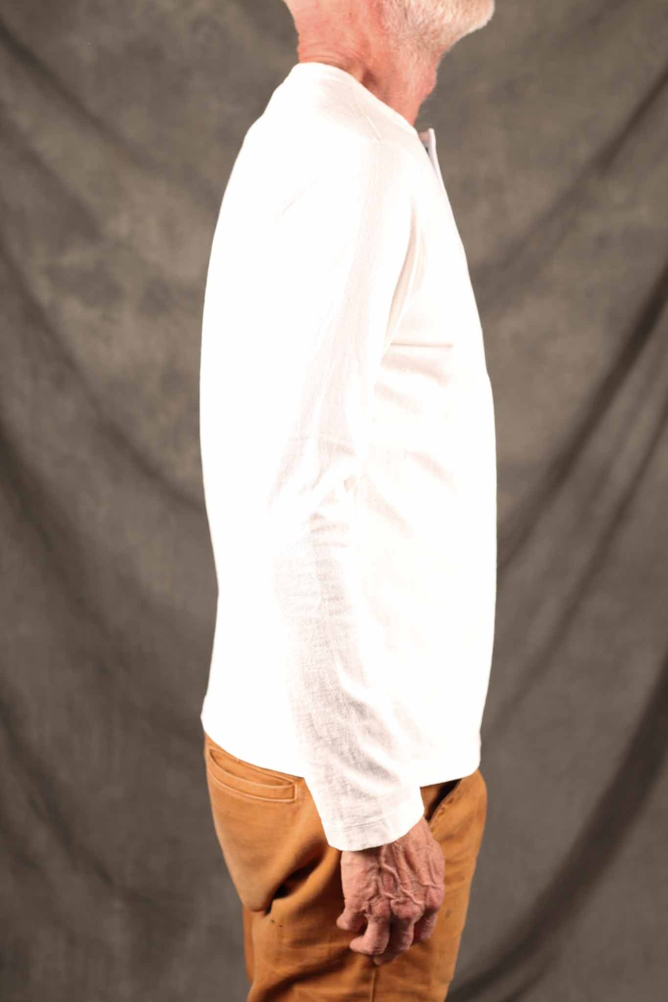 Freenote Cloth 13 Ounce Henley L/S White