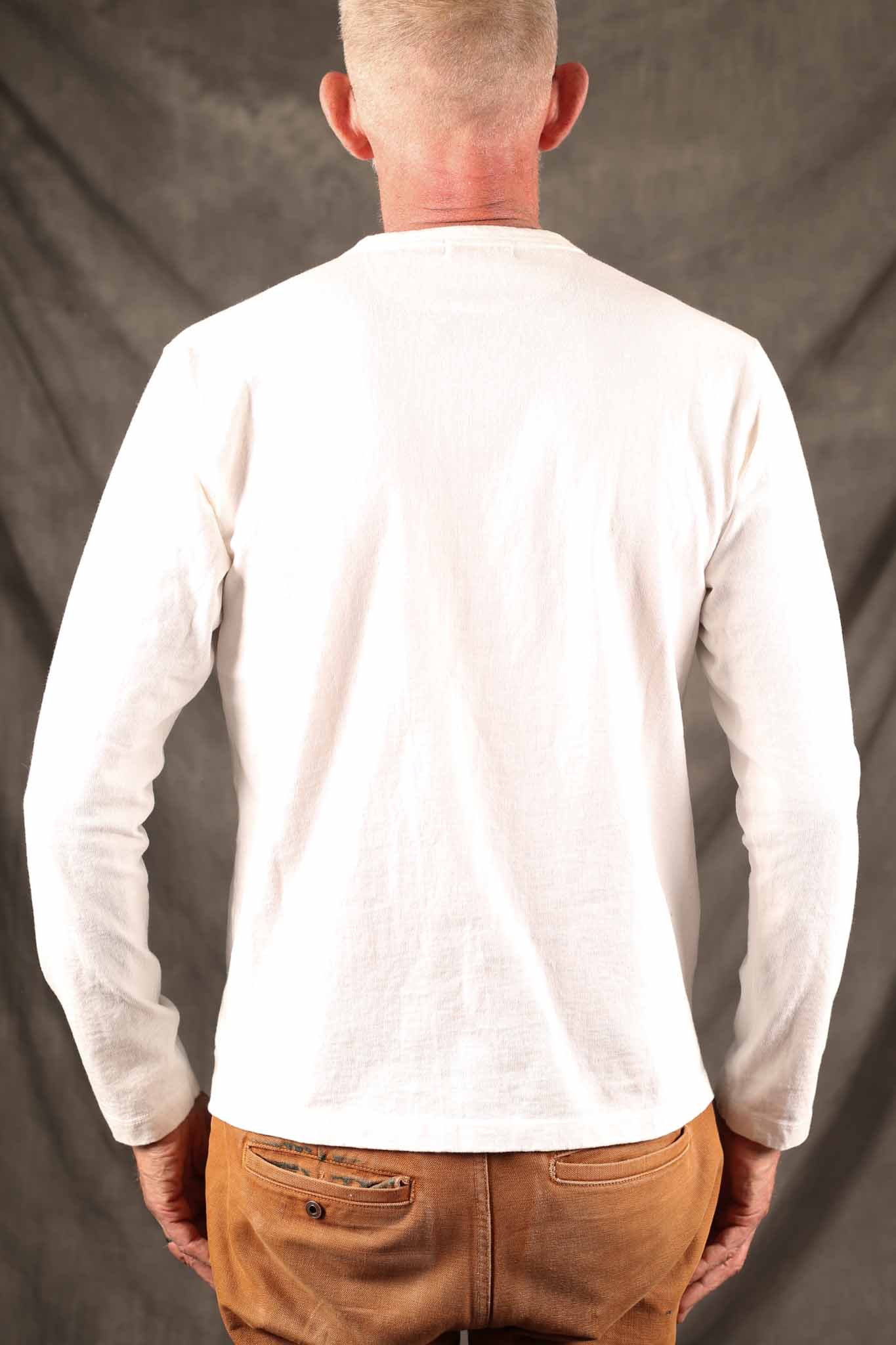 Freenote Cloth 13 Ounce Henley L/S White