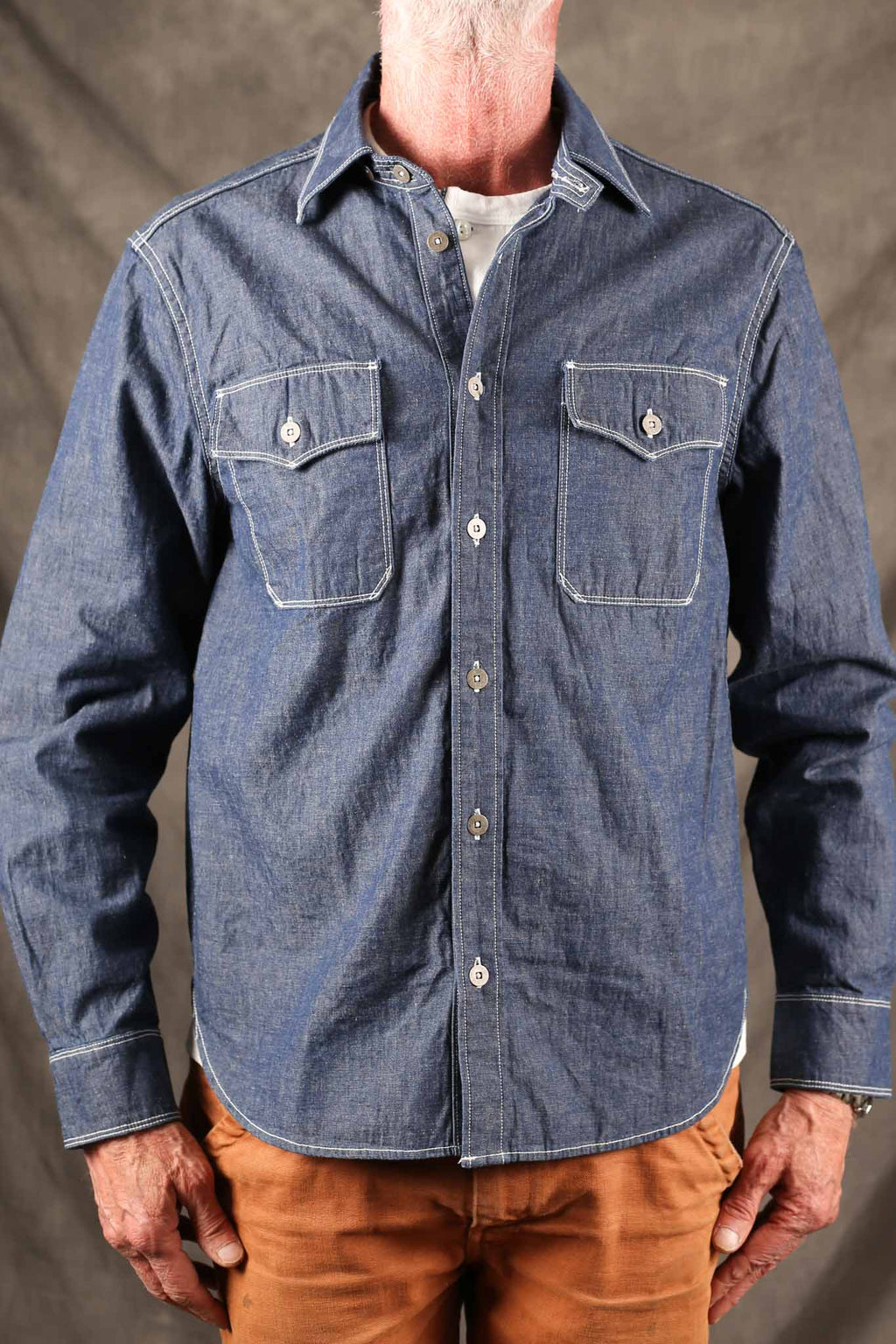 Freenote Cloth Scout Slate Chambray