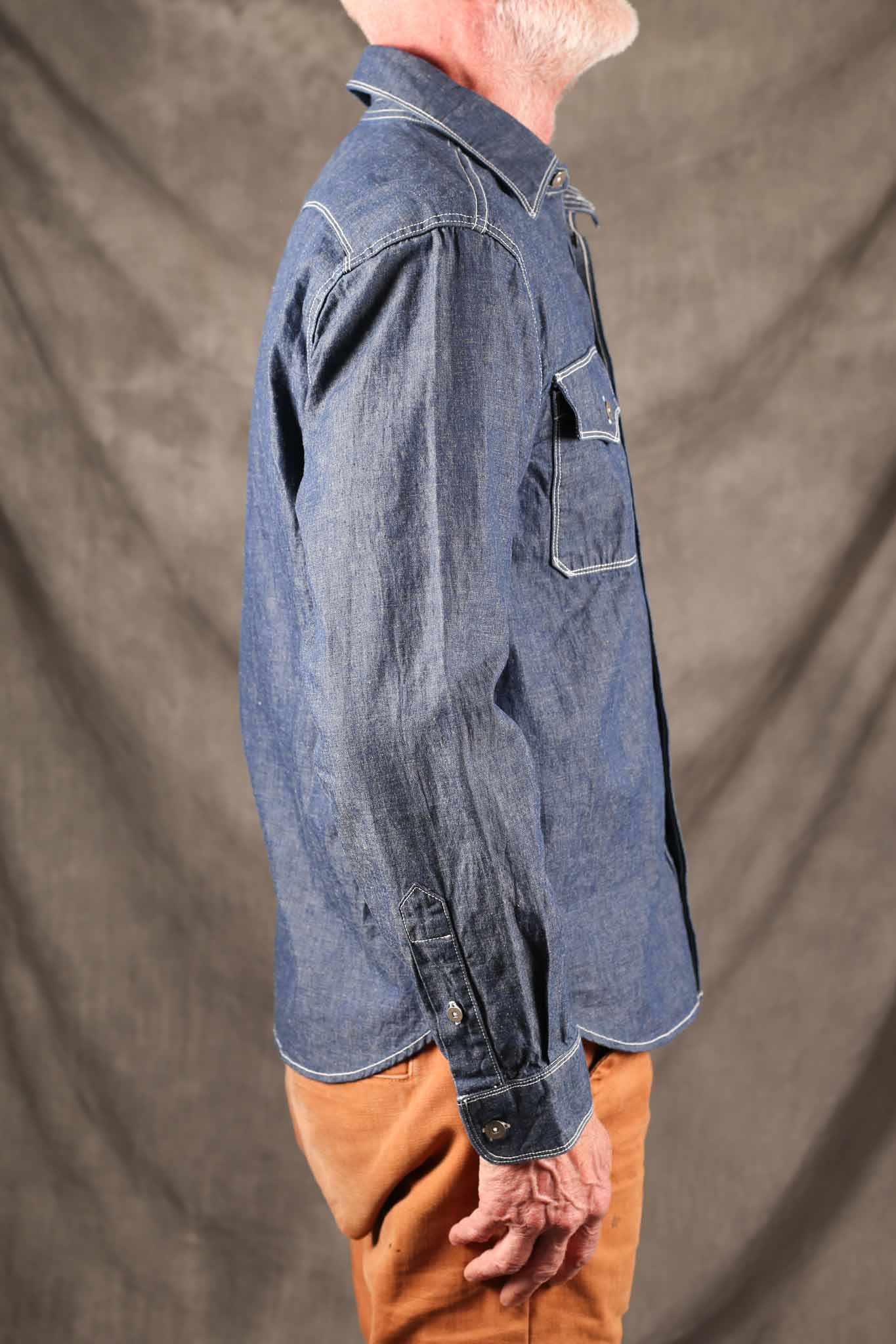Freenote Cloth Scout Slate Chambray