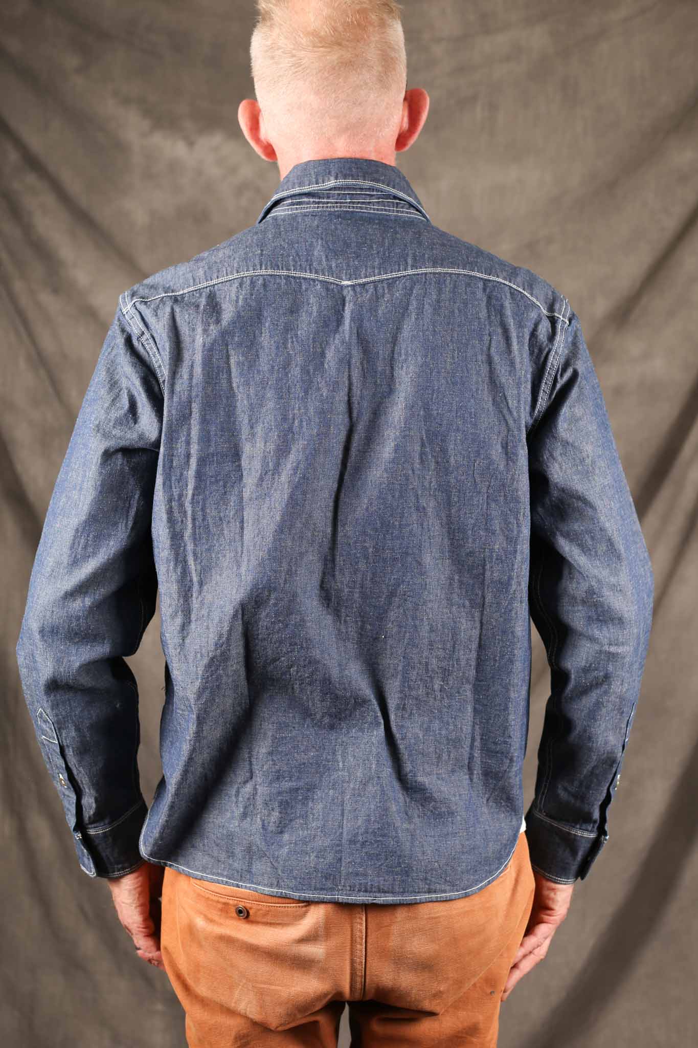 Freenote Cloth Scout Slate Chambray