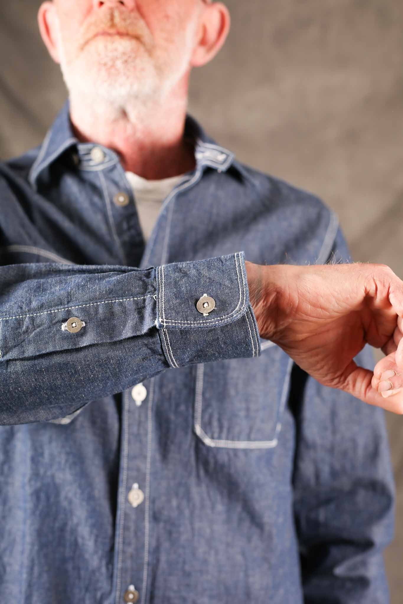Freenote Cloth Scout Slate Chambray