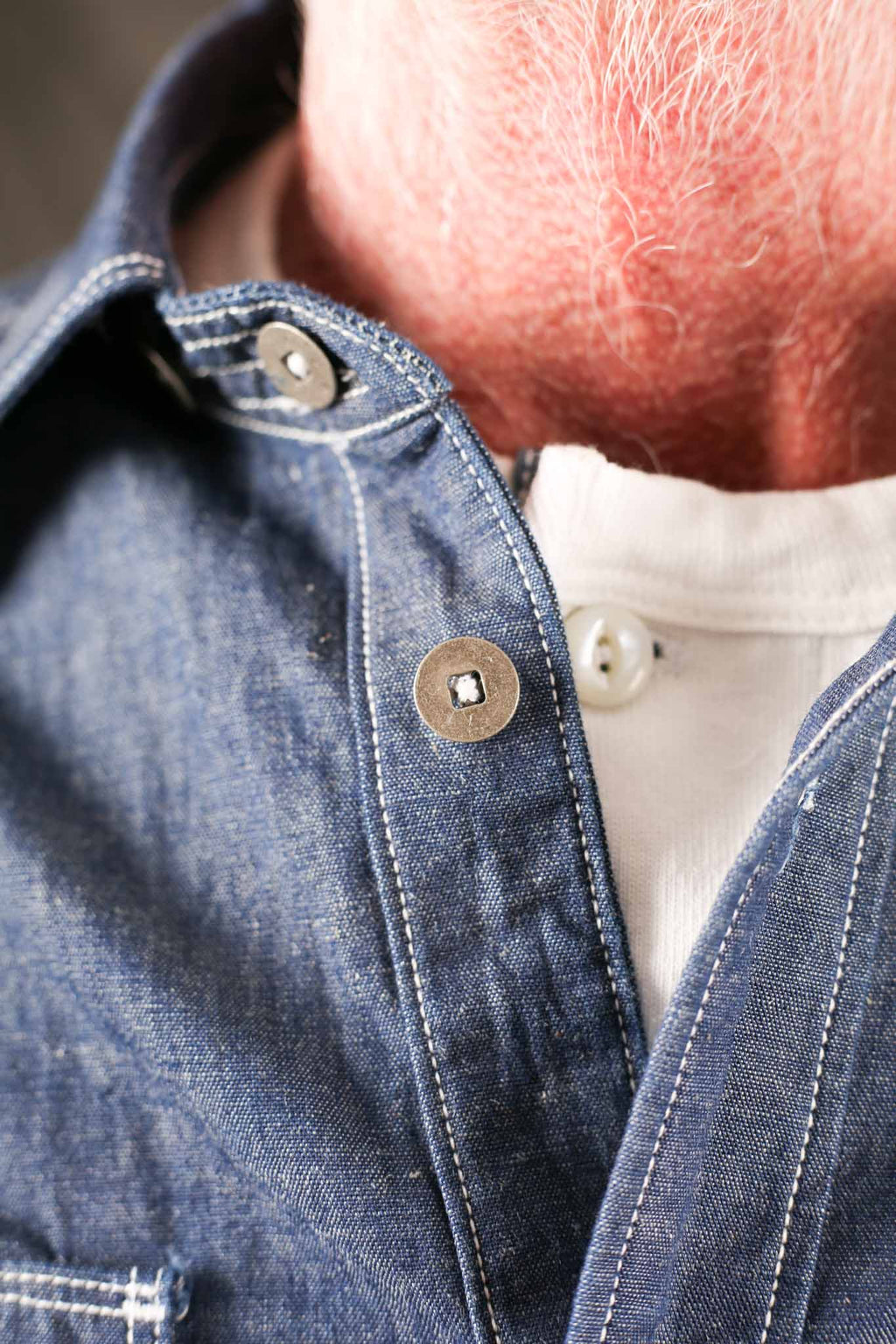 Freenote Cloth Scout Slate Chambray