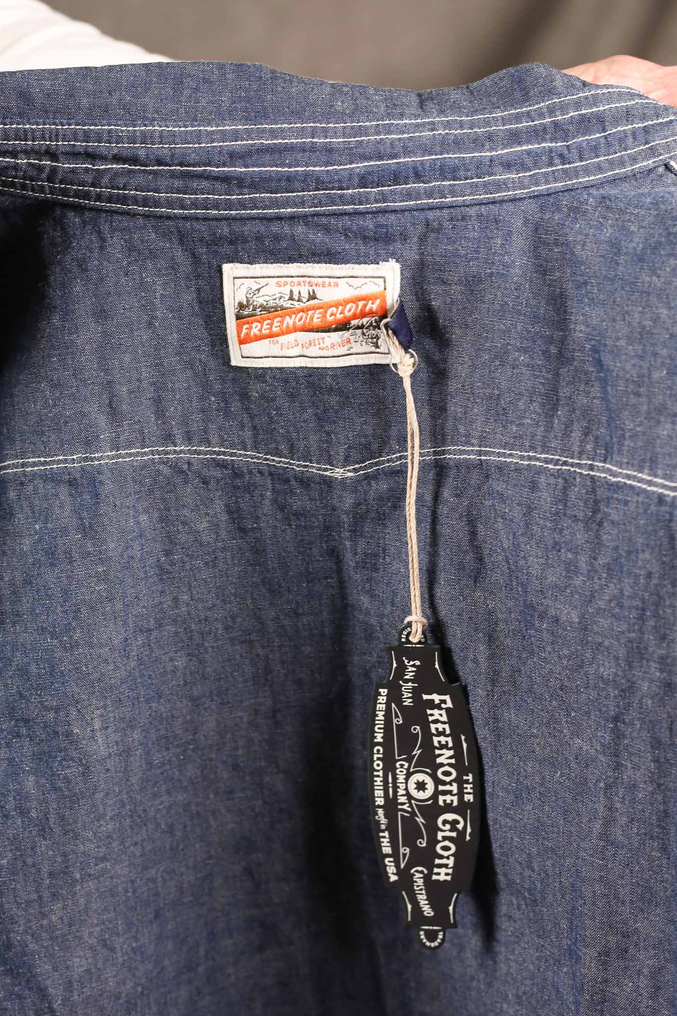Freenote Cloth Scout Slate Chambray