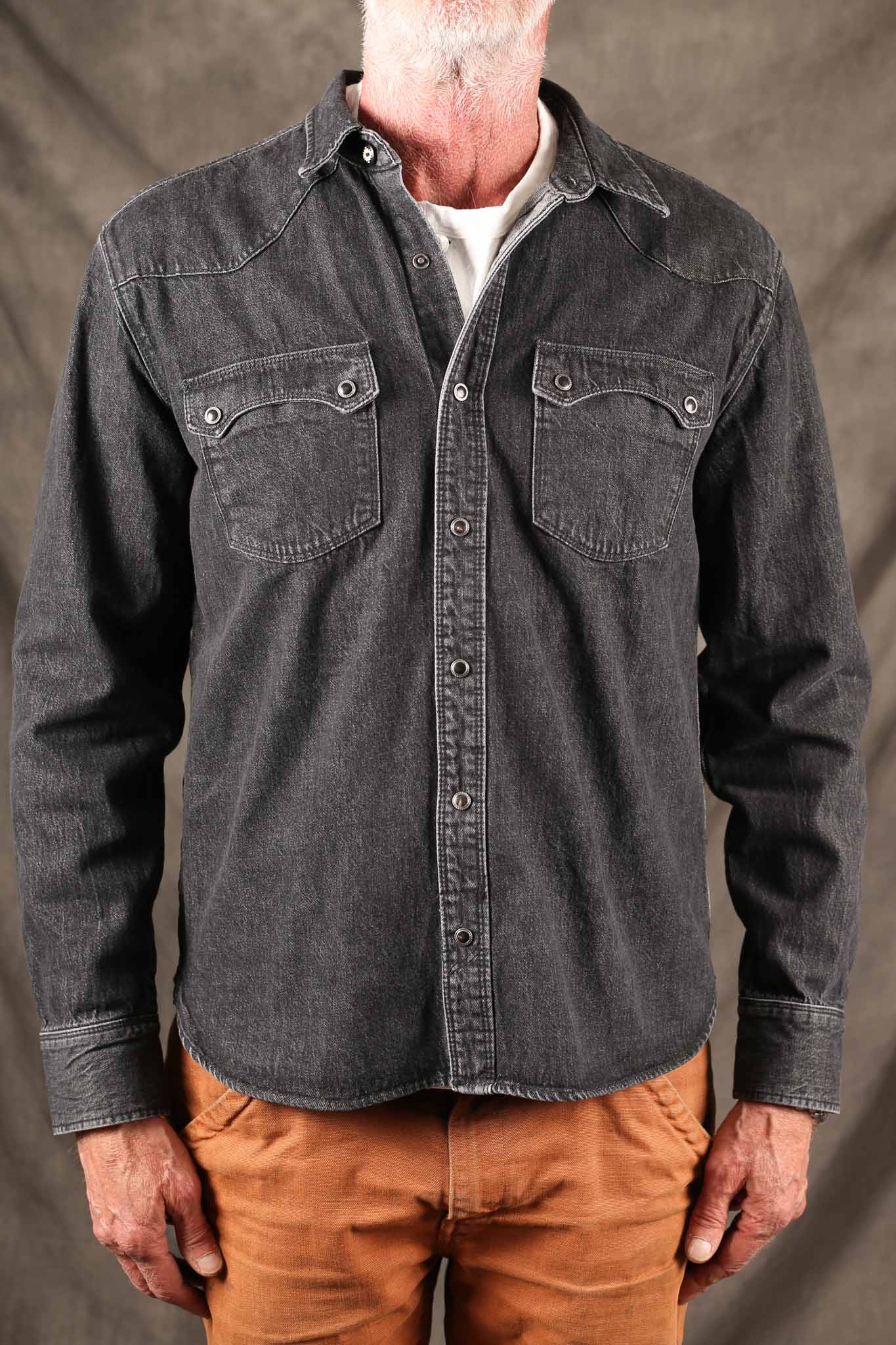 Freenote Cloth Modern Western 11oz Black Stone