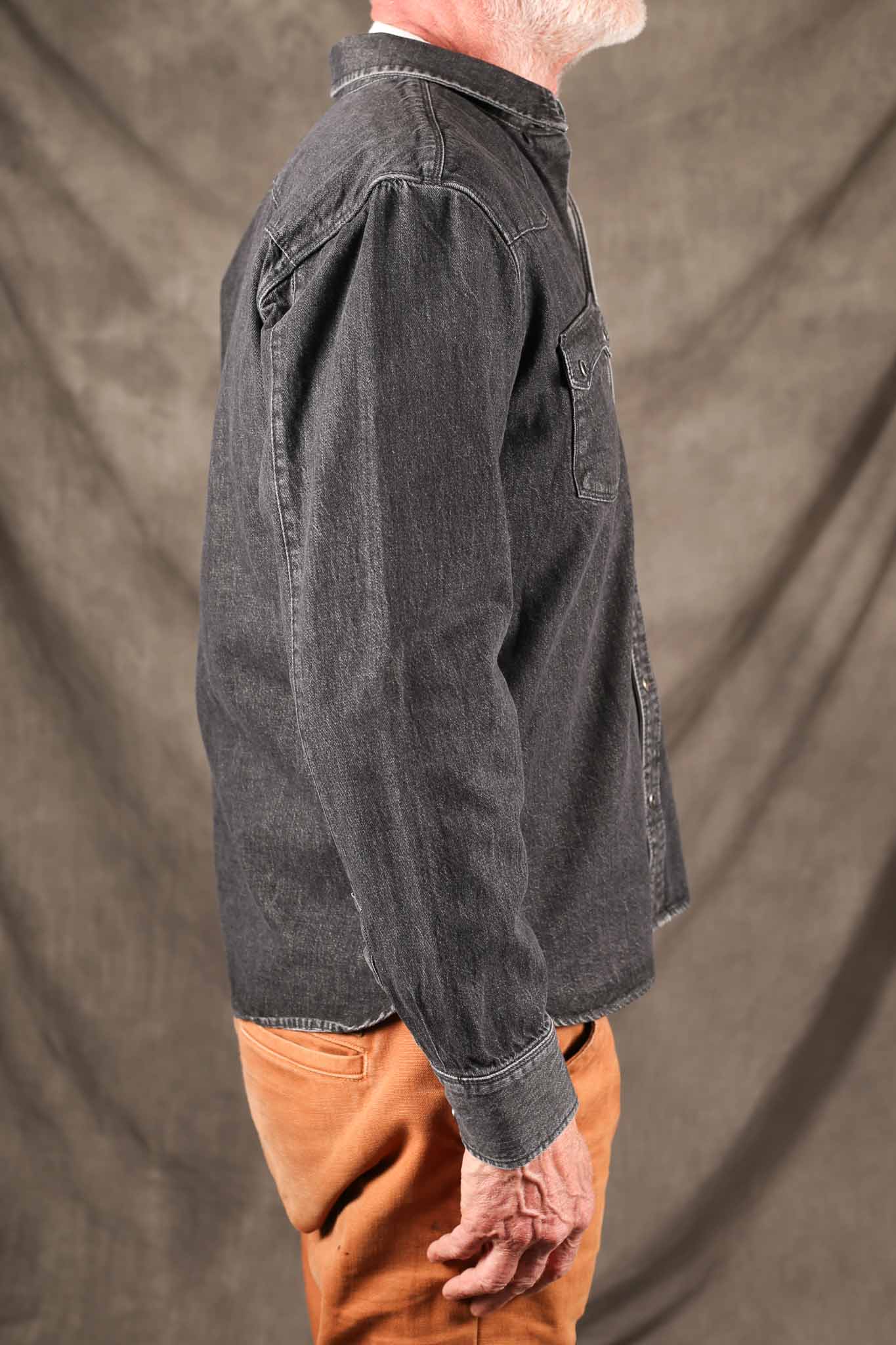 Freenote Cloth Modern Western 11oz Black Stone