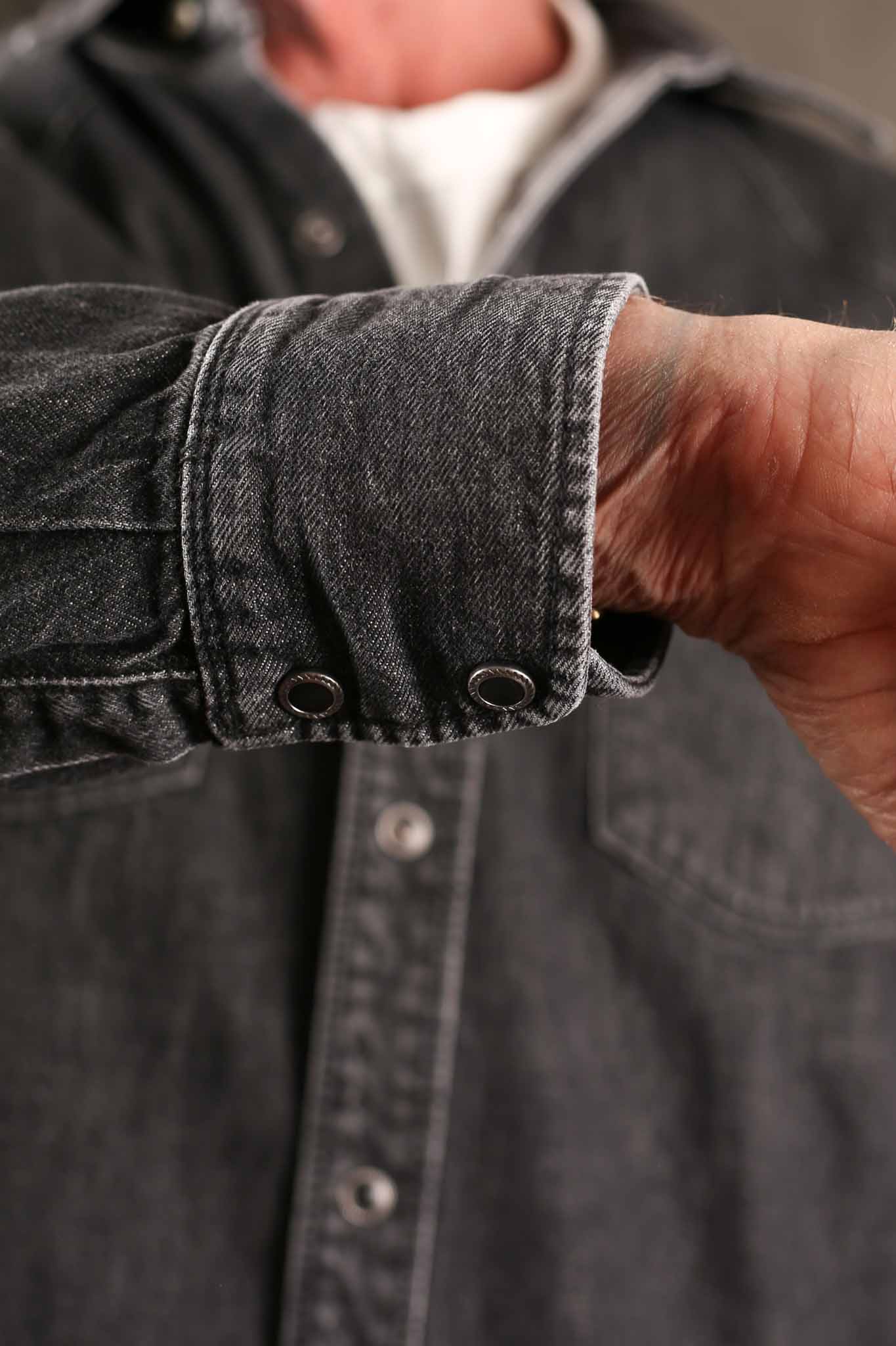 Freenote Cloth Modern Western 11oz Black Stone